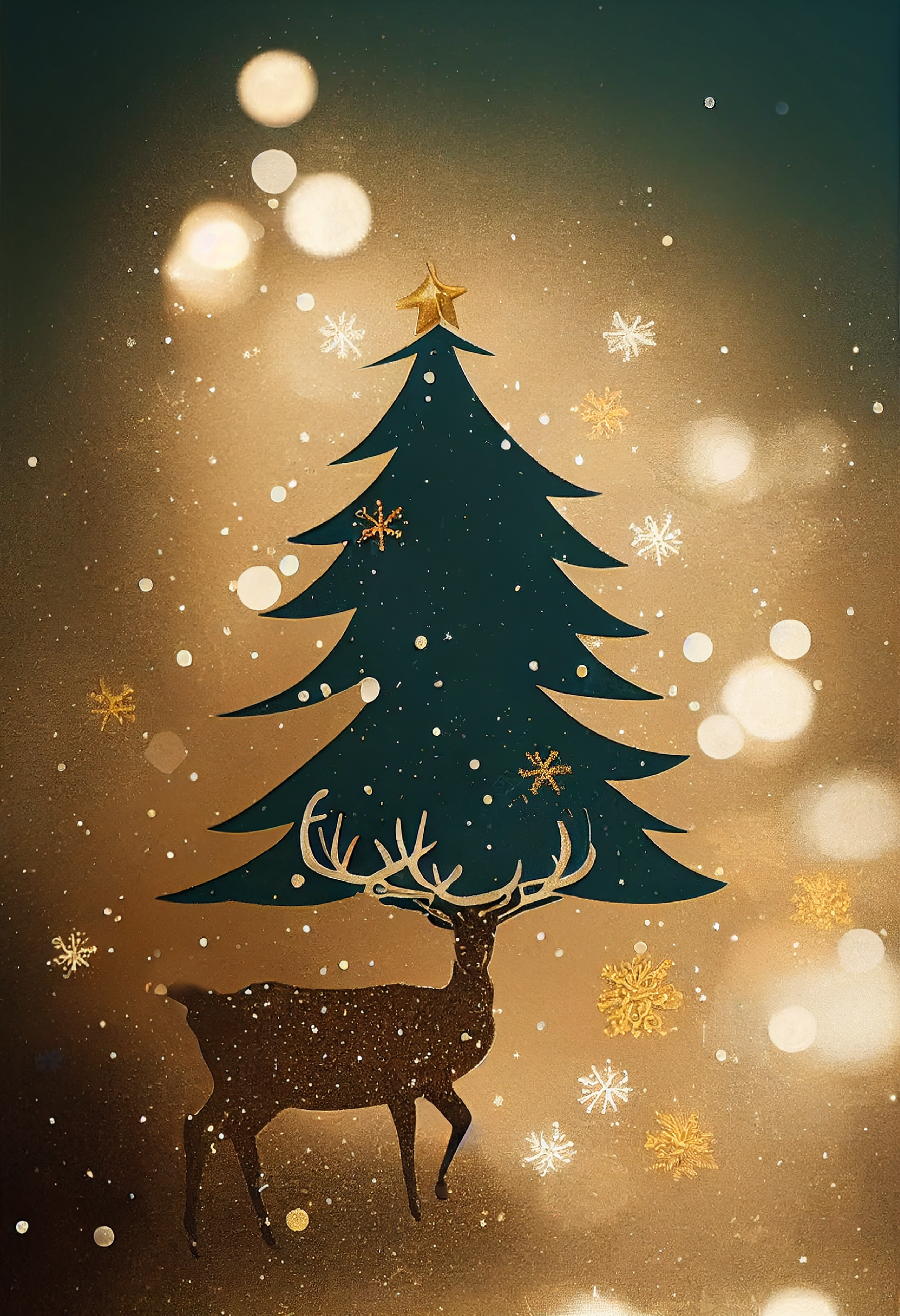 Christmas Tree Background Image