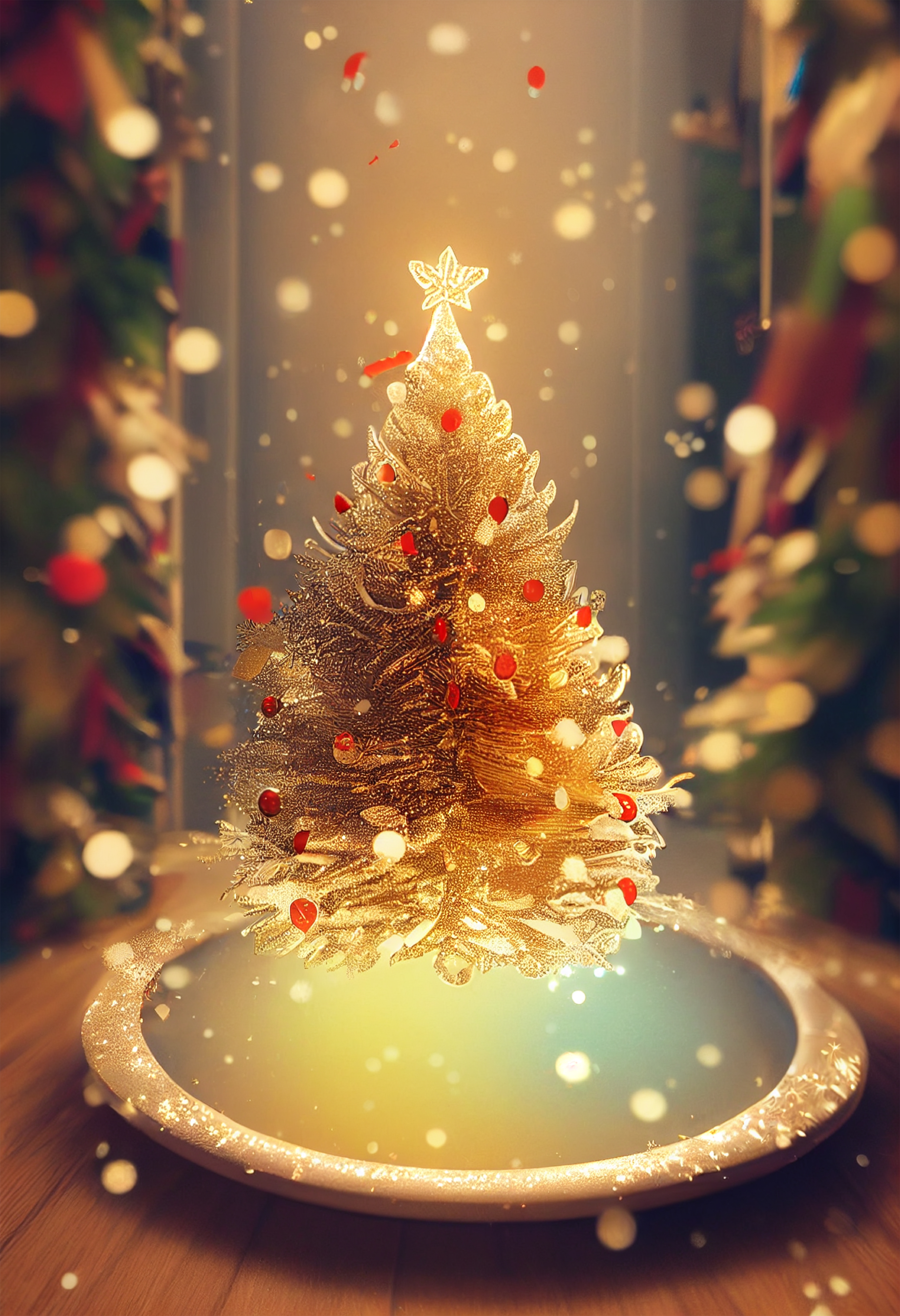 Christmas Tree Background Image