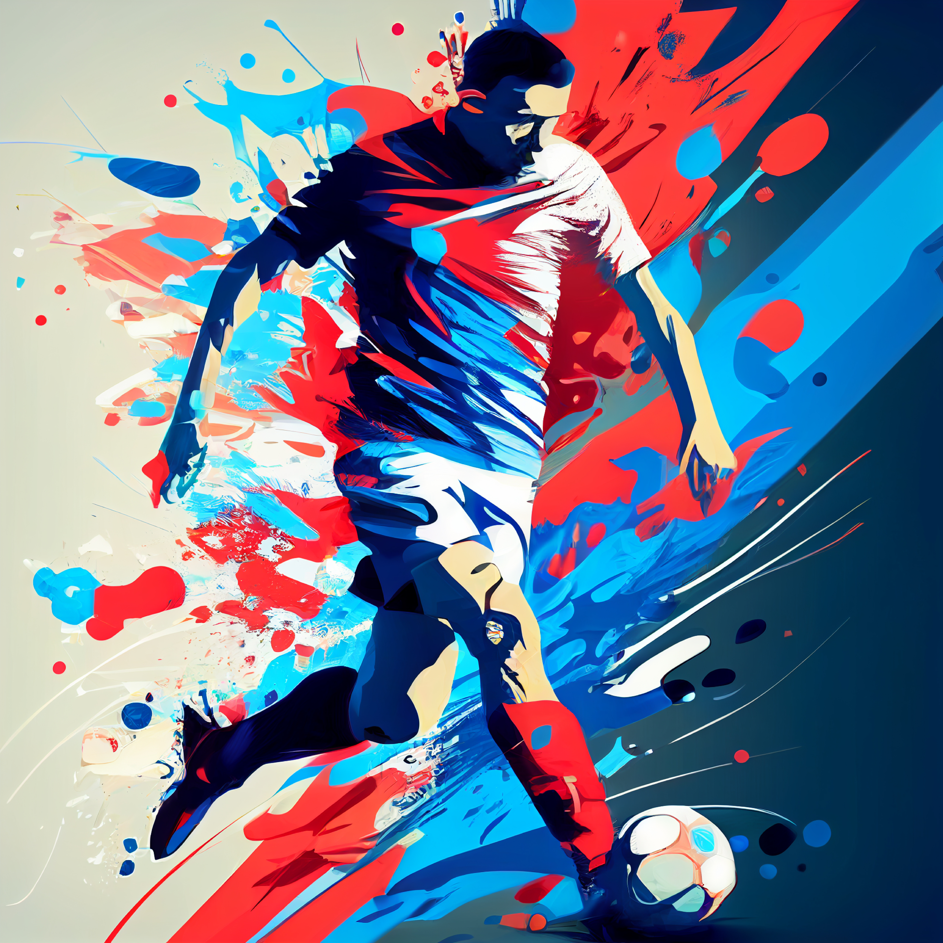 Football Soccer Ball Player Image