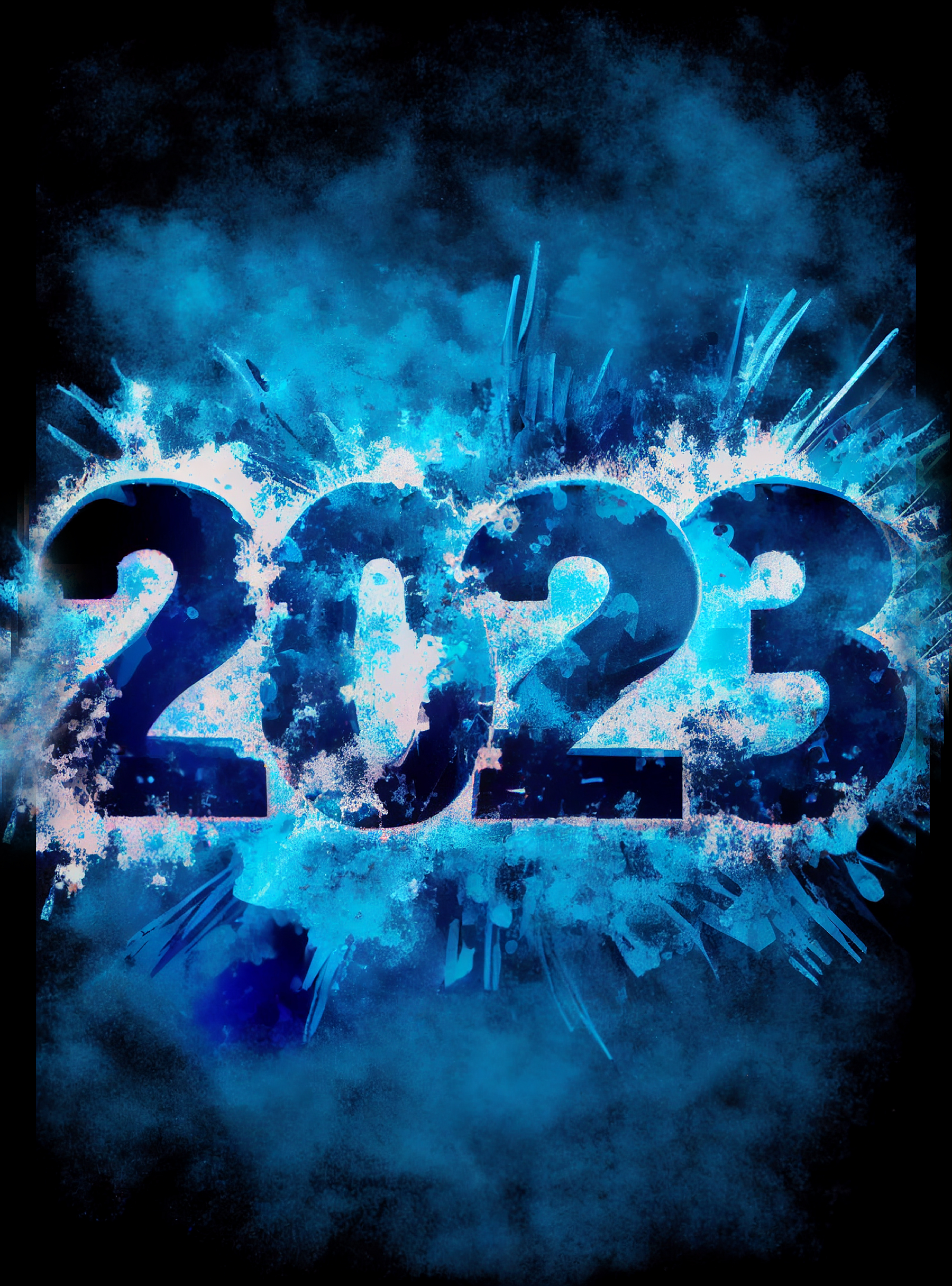 Explosion Style Background New Year 2023