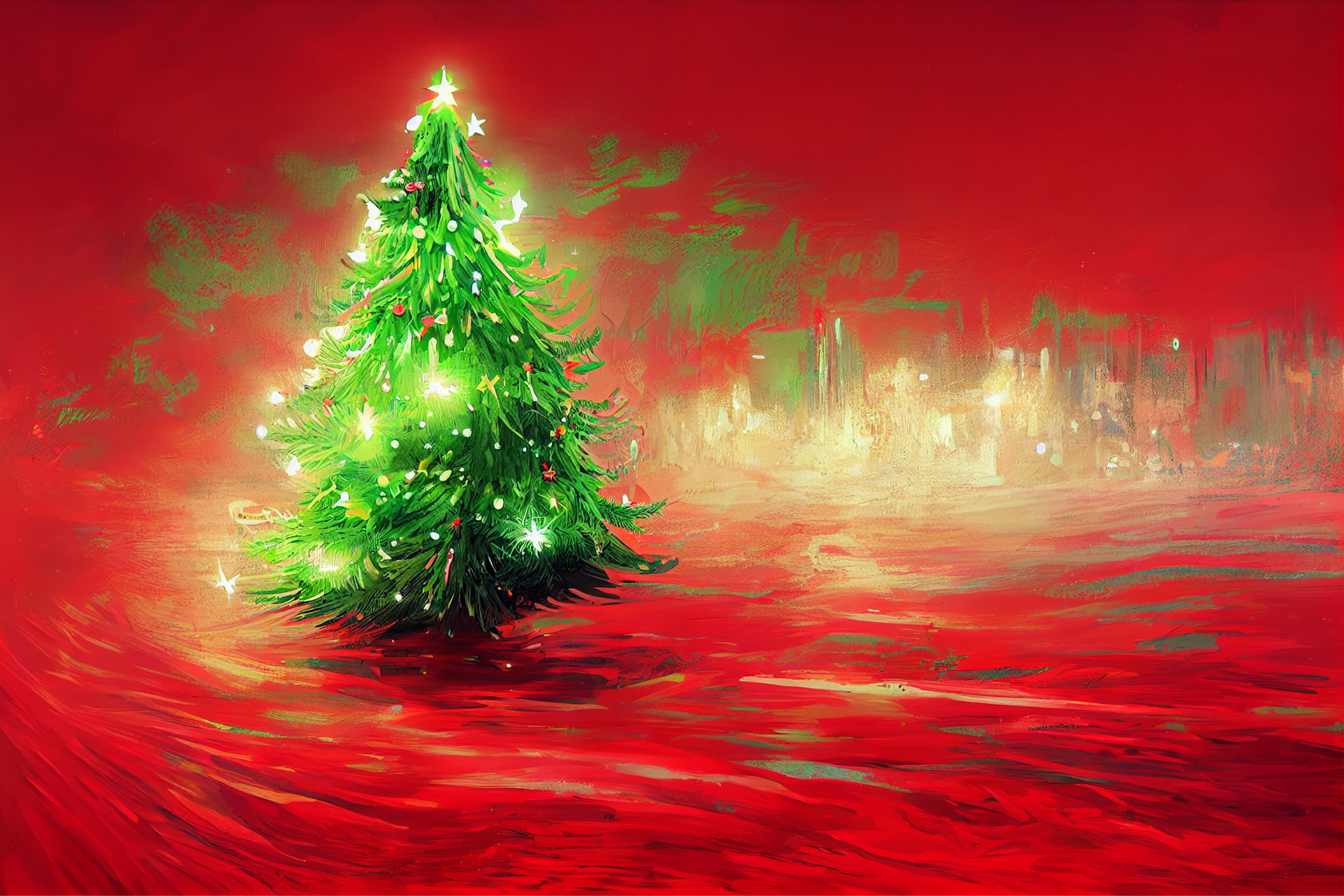 Alan Charlton Style Christmas Theme Background Image