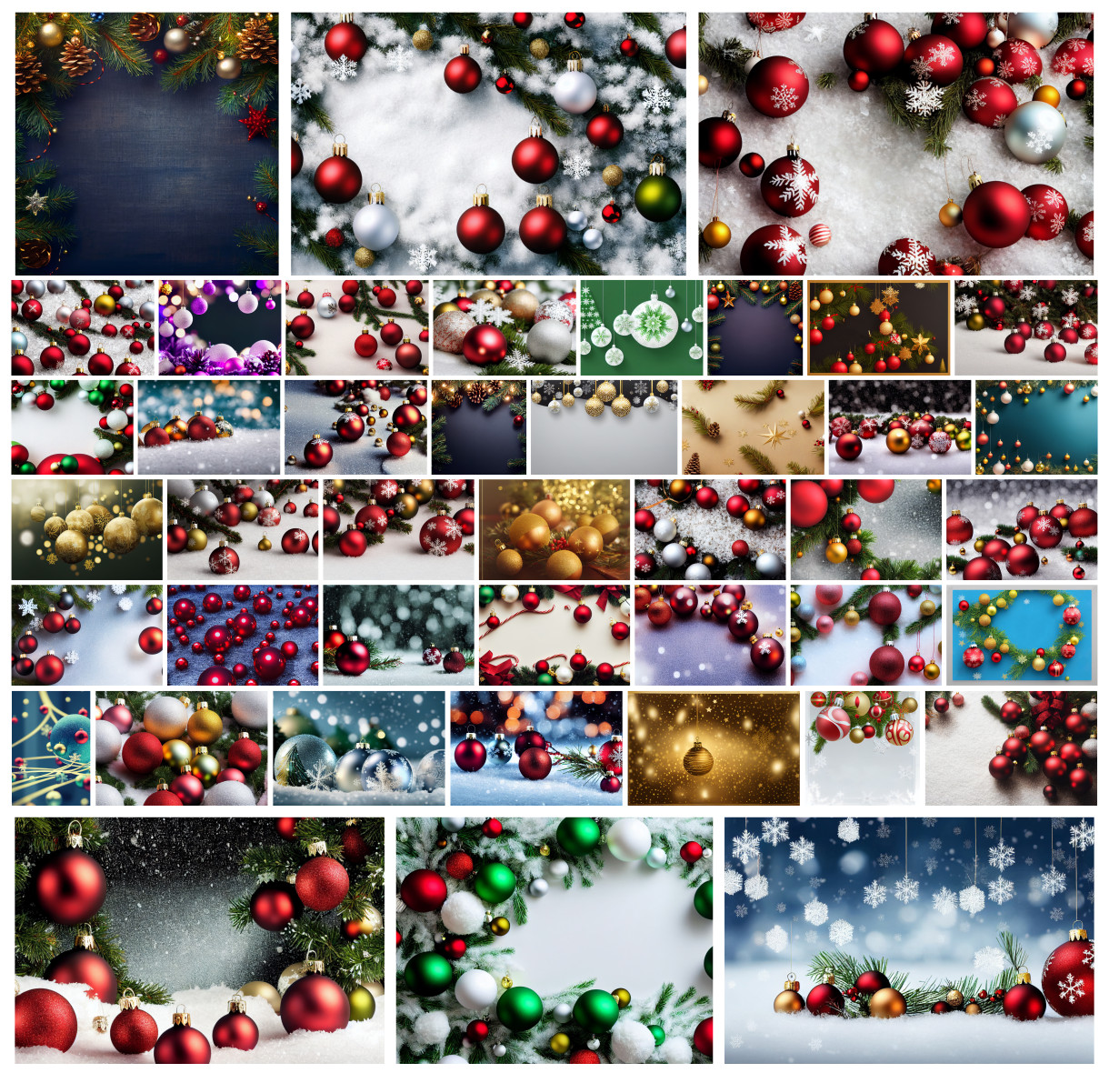 Embrace the Festive Spirit: 43 Enchanting Christmas Balls Backgrounds for Your Winter Creations
