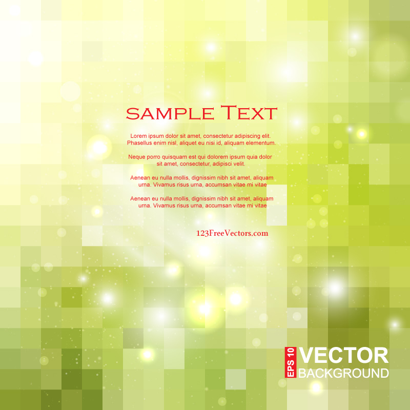 Yellow Green Square Background Clip Art