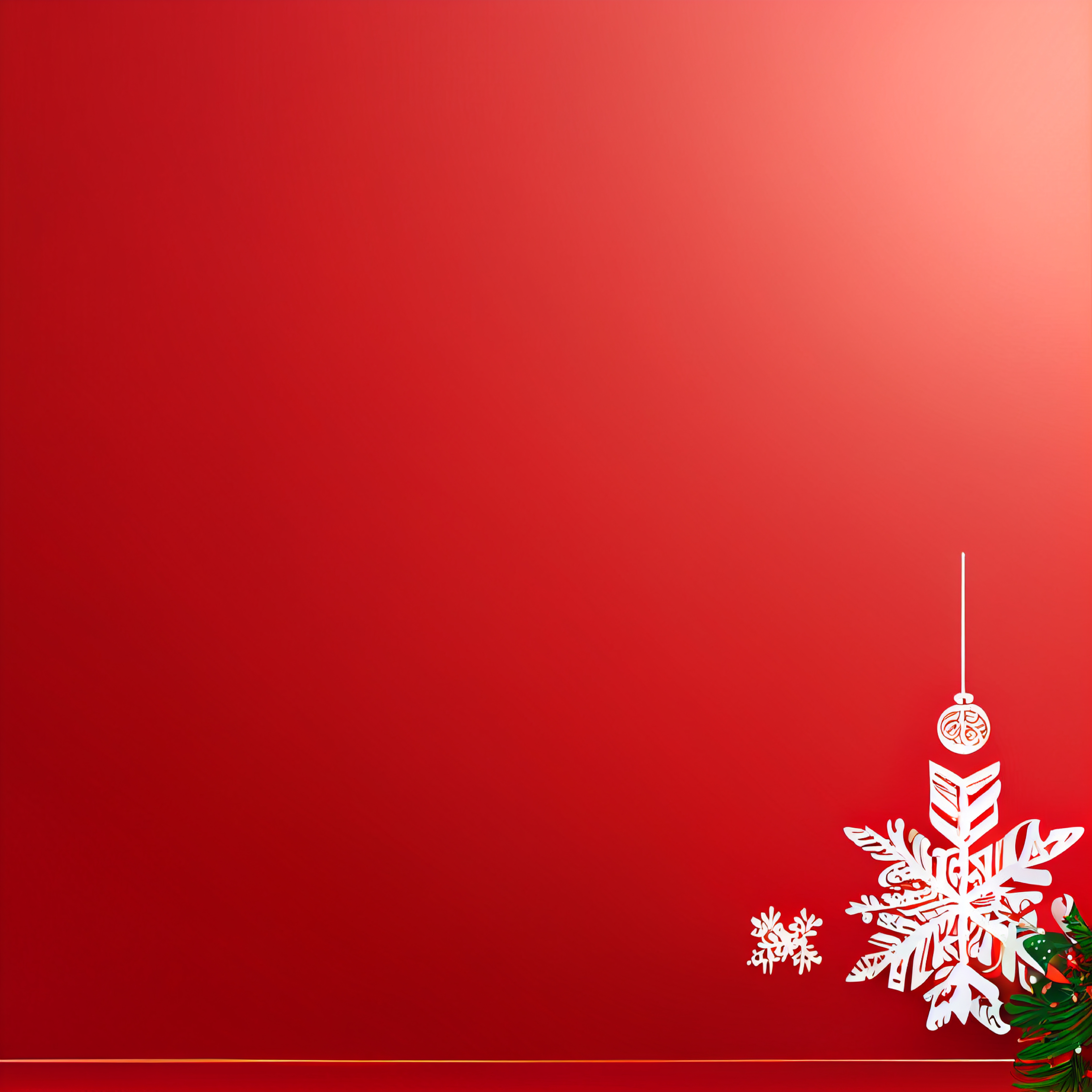 Red Christmas Card Background Image