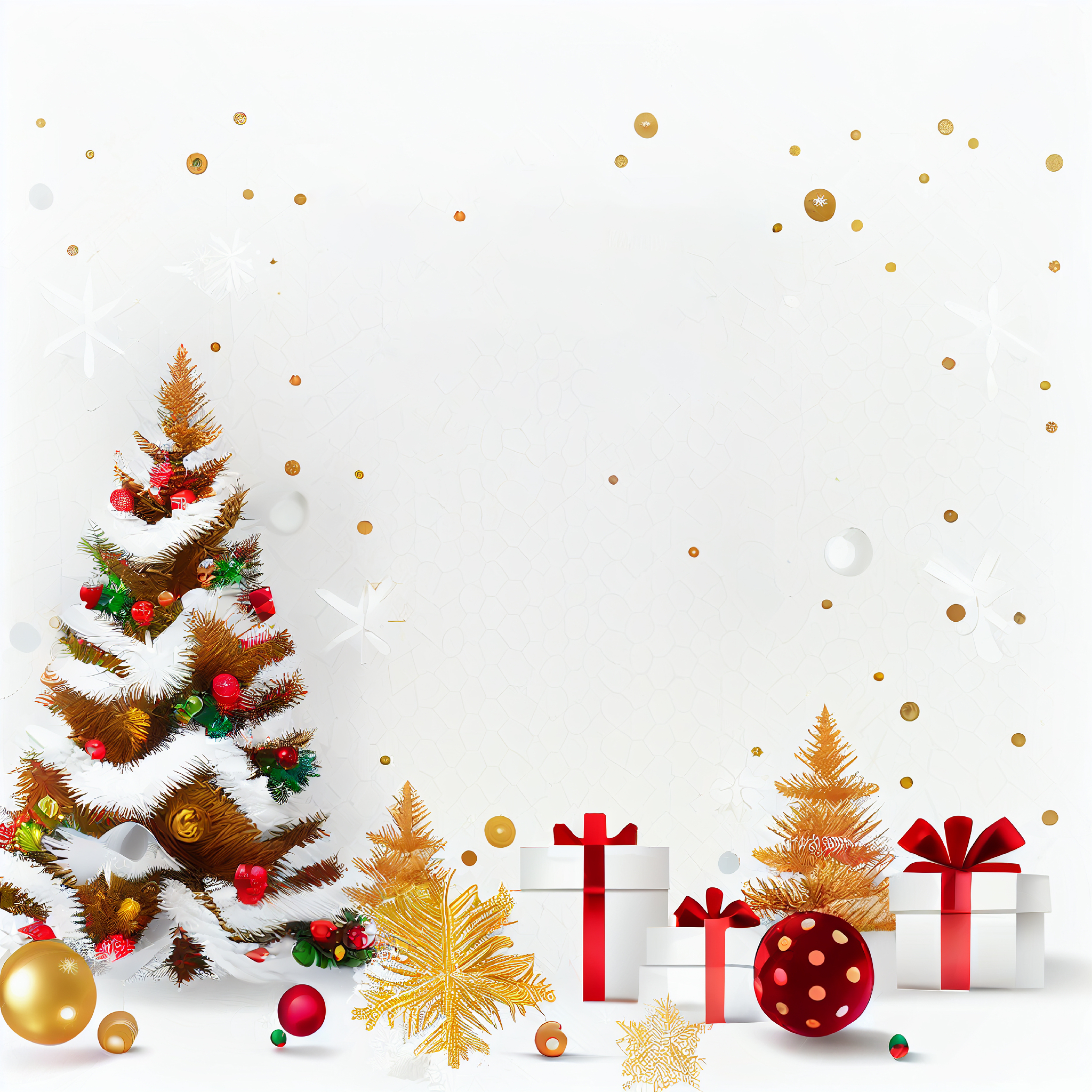 White Christmas Card Background