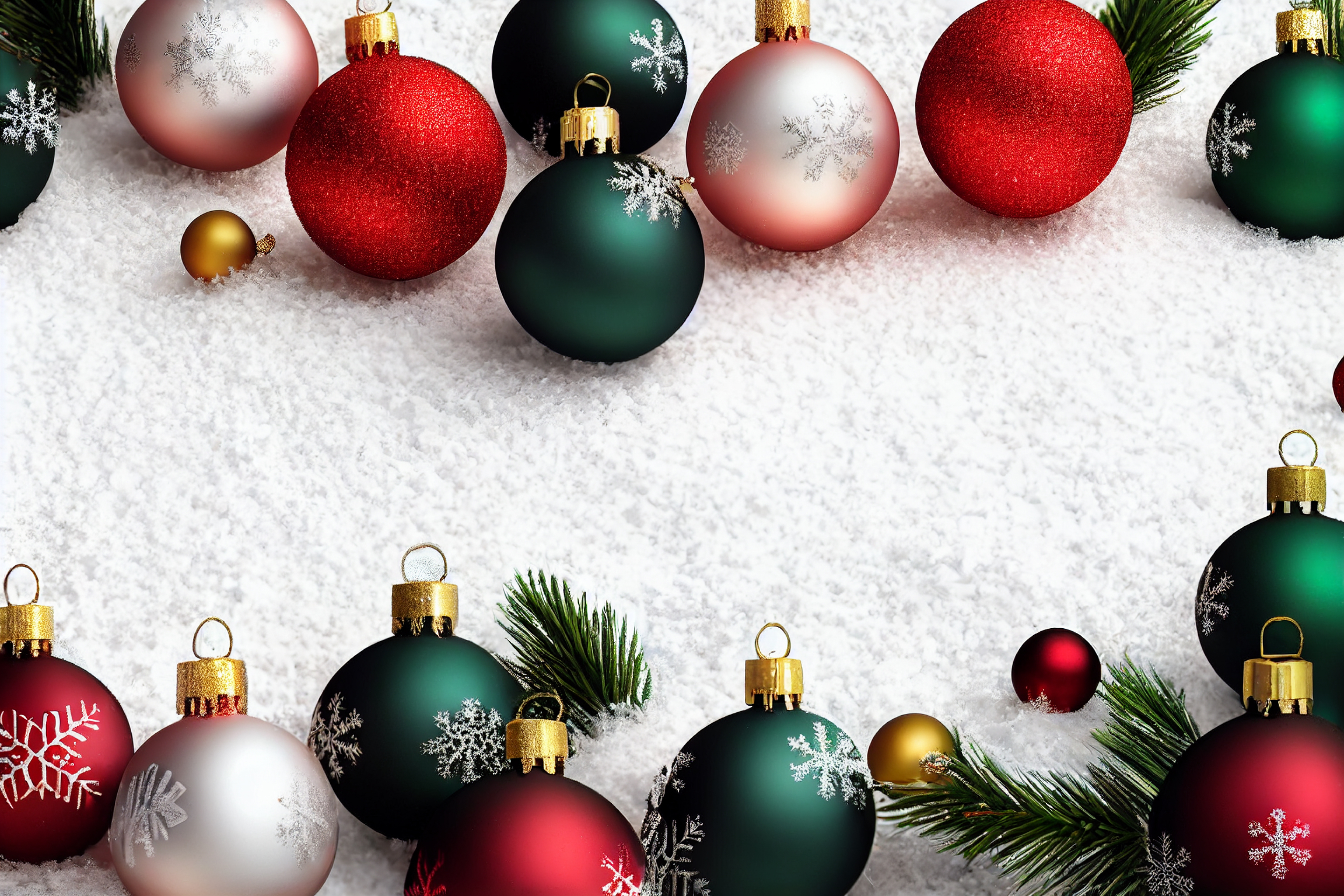 Radiant Festivity: 40 Enchanting Christmas Card Backgrounds with Festive Ball Ornaments