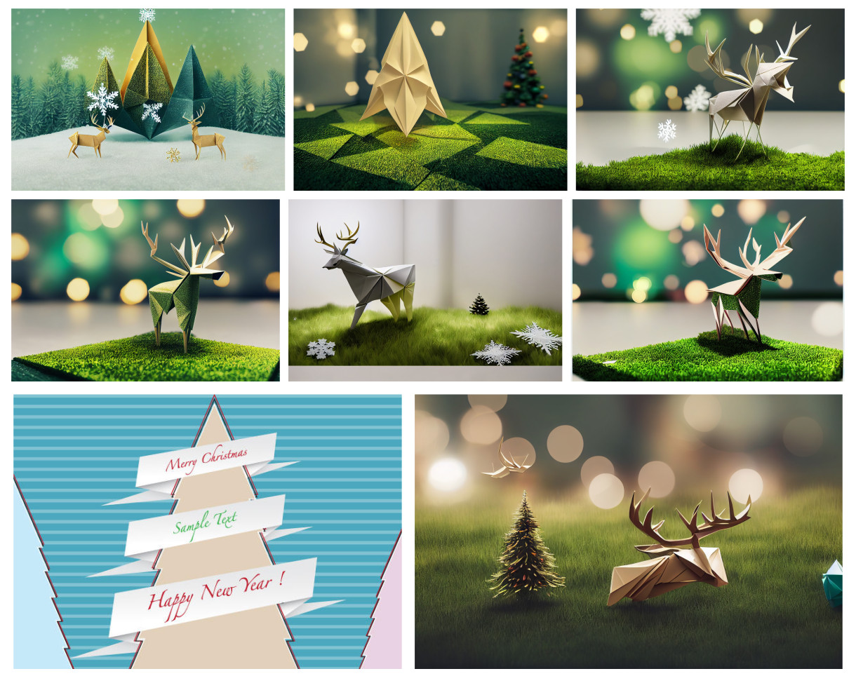 Crafting Winter Wonders: Origami Christmas Backgrounds for Your Festive Creations