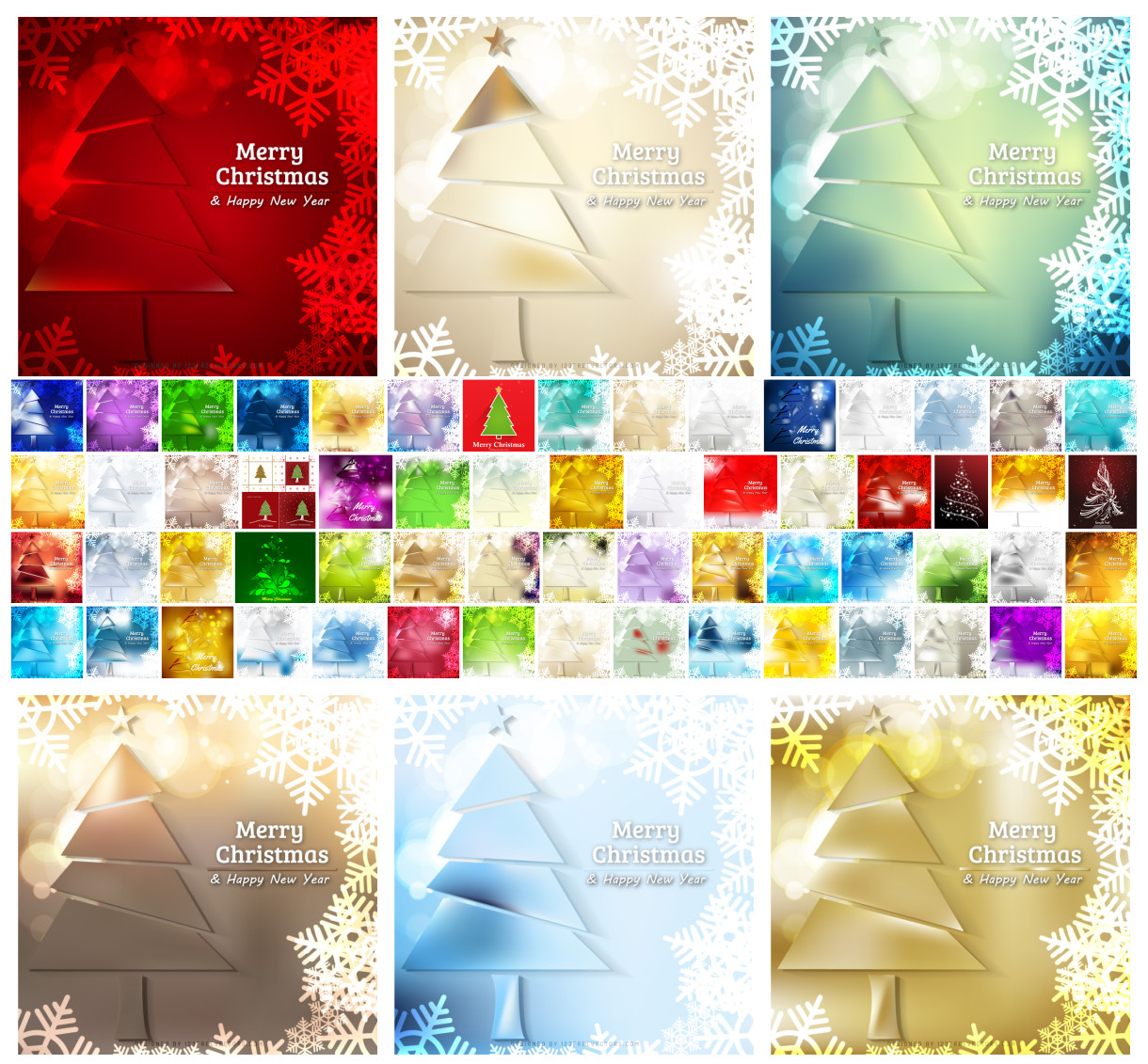 Celebrate the Season: 75 Free Vector Christmas Backgrounds with Xmas Trees and Snowflakes