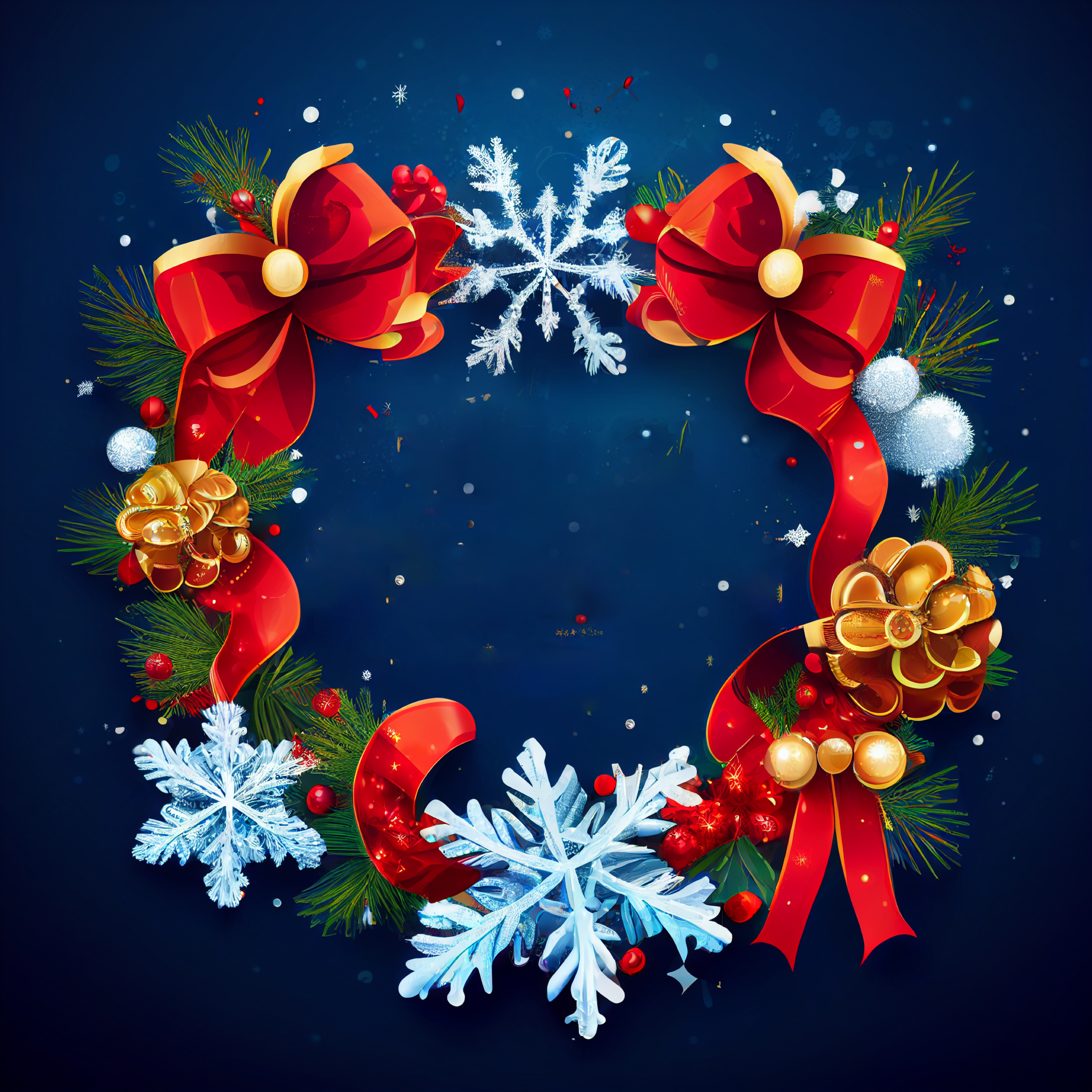 Christmas Frame Background