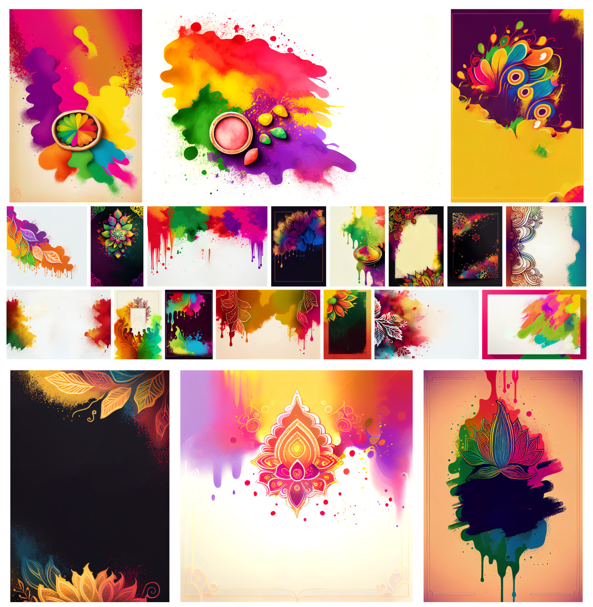 Holi Greeting Cards: Spreading Joy and Color