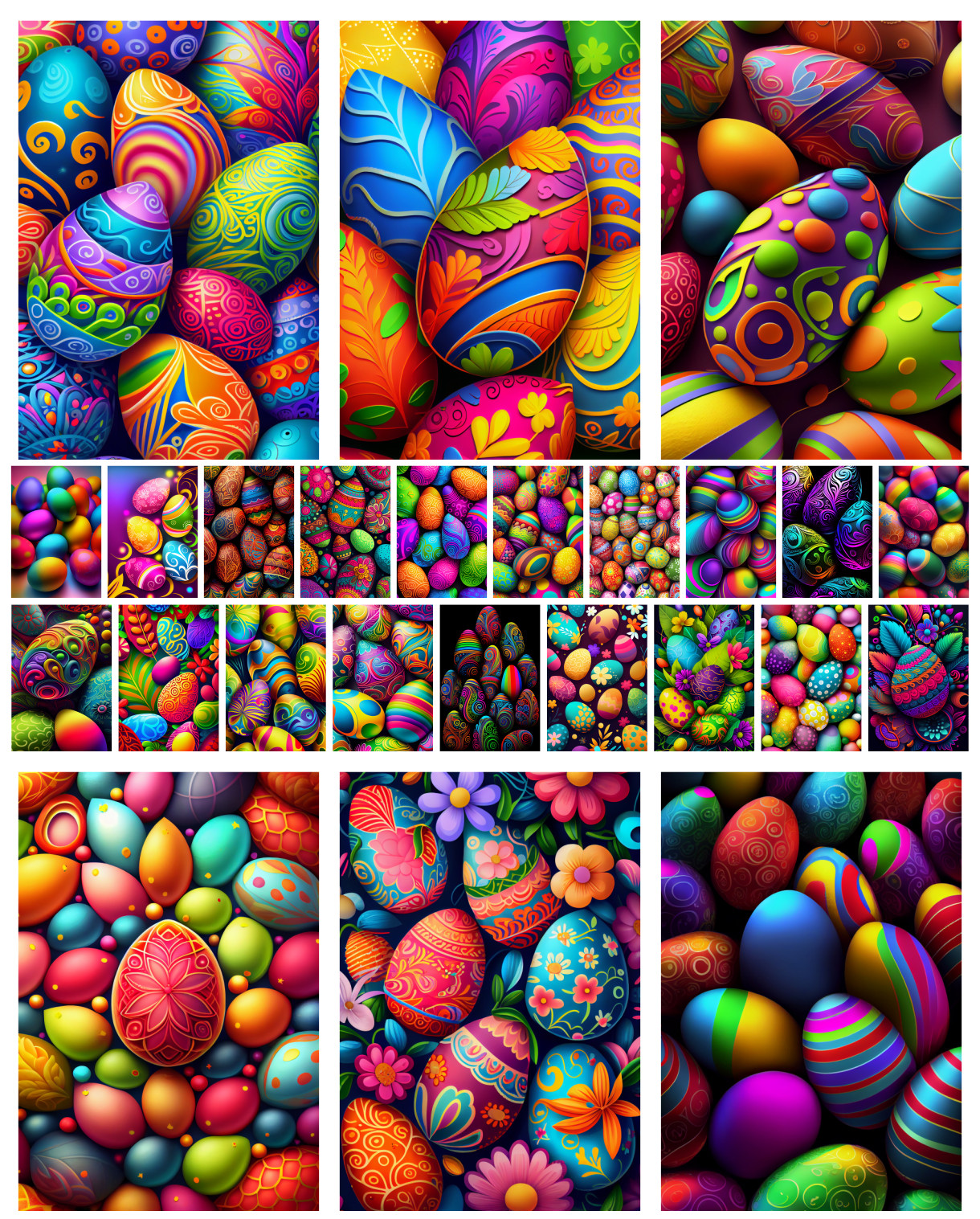 Eggsquisite Designs: The Ultimate Easter Egg Background Collection