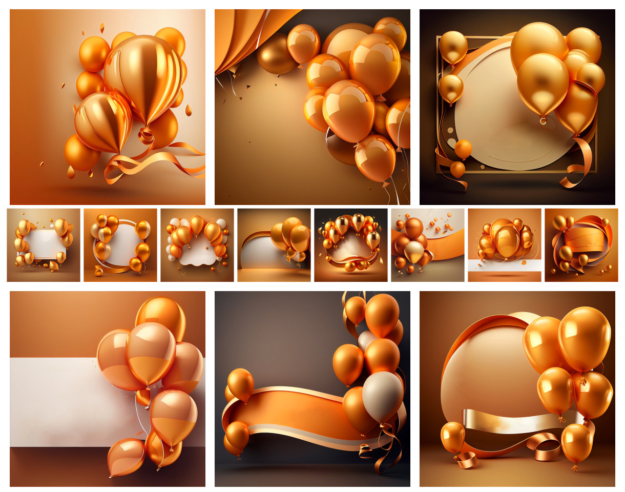 Ornate Greetings: The Orange and Gold Collection