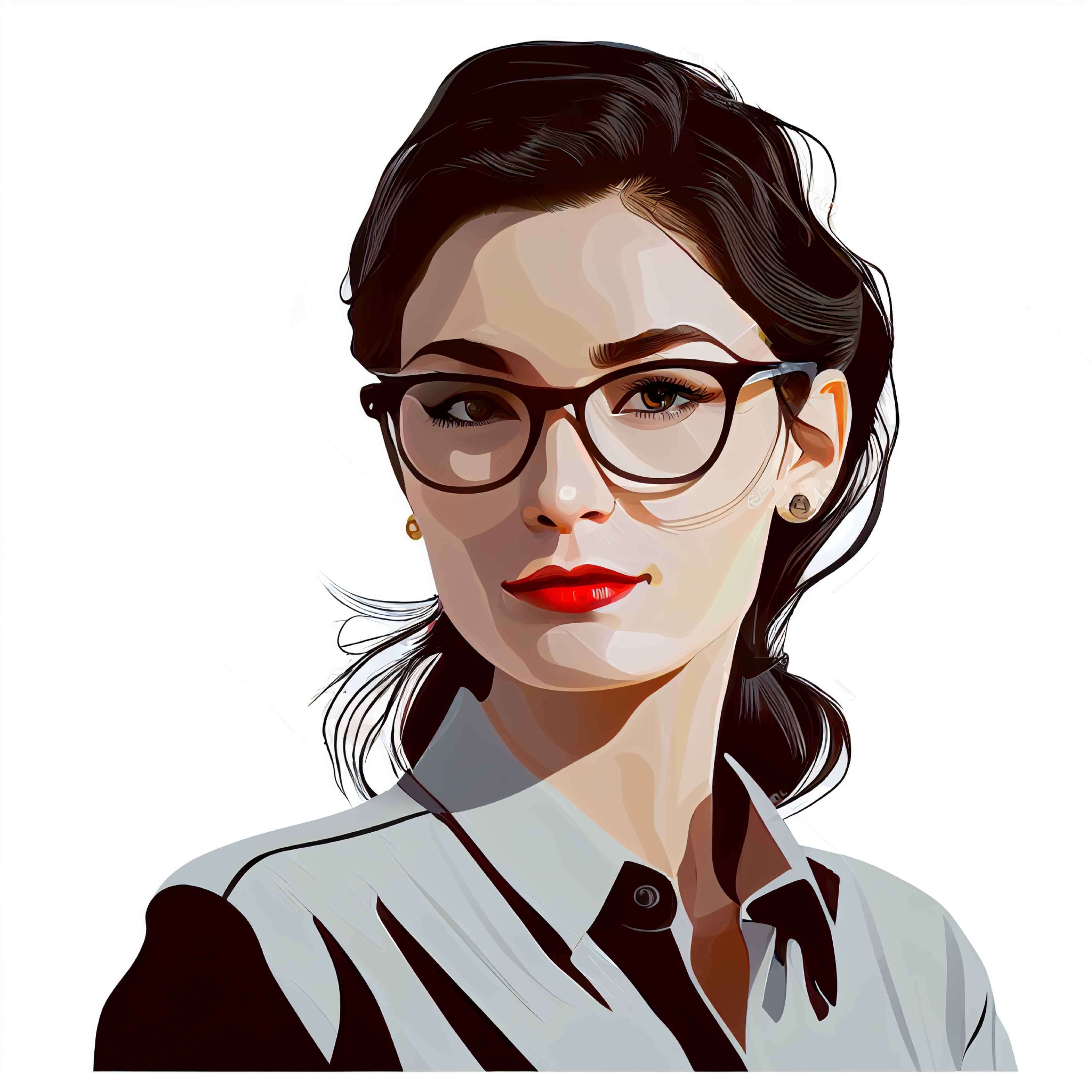 Female Professor Illustration