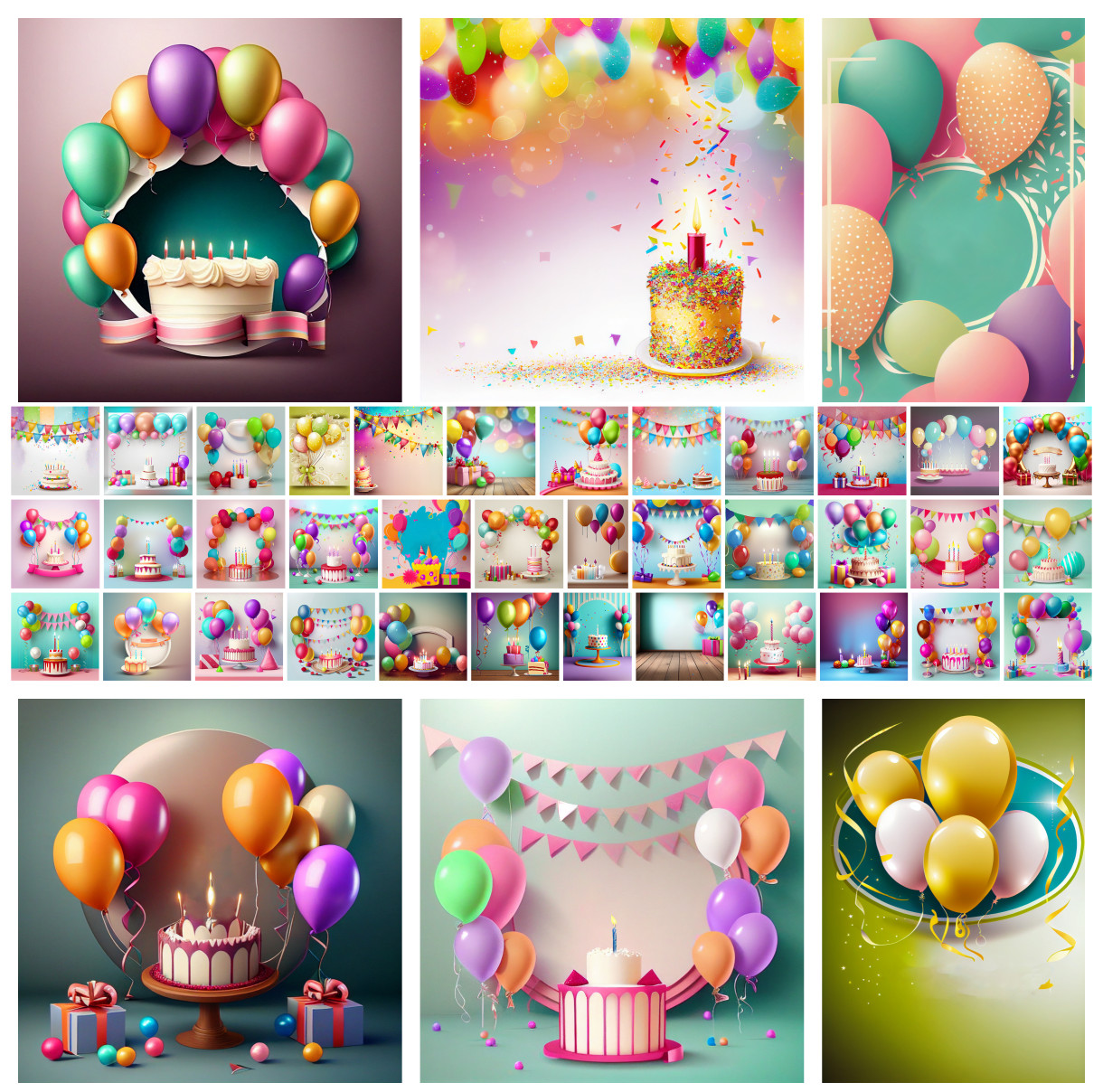 Birthday Euphoria: Stunning Background Images