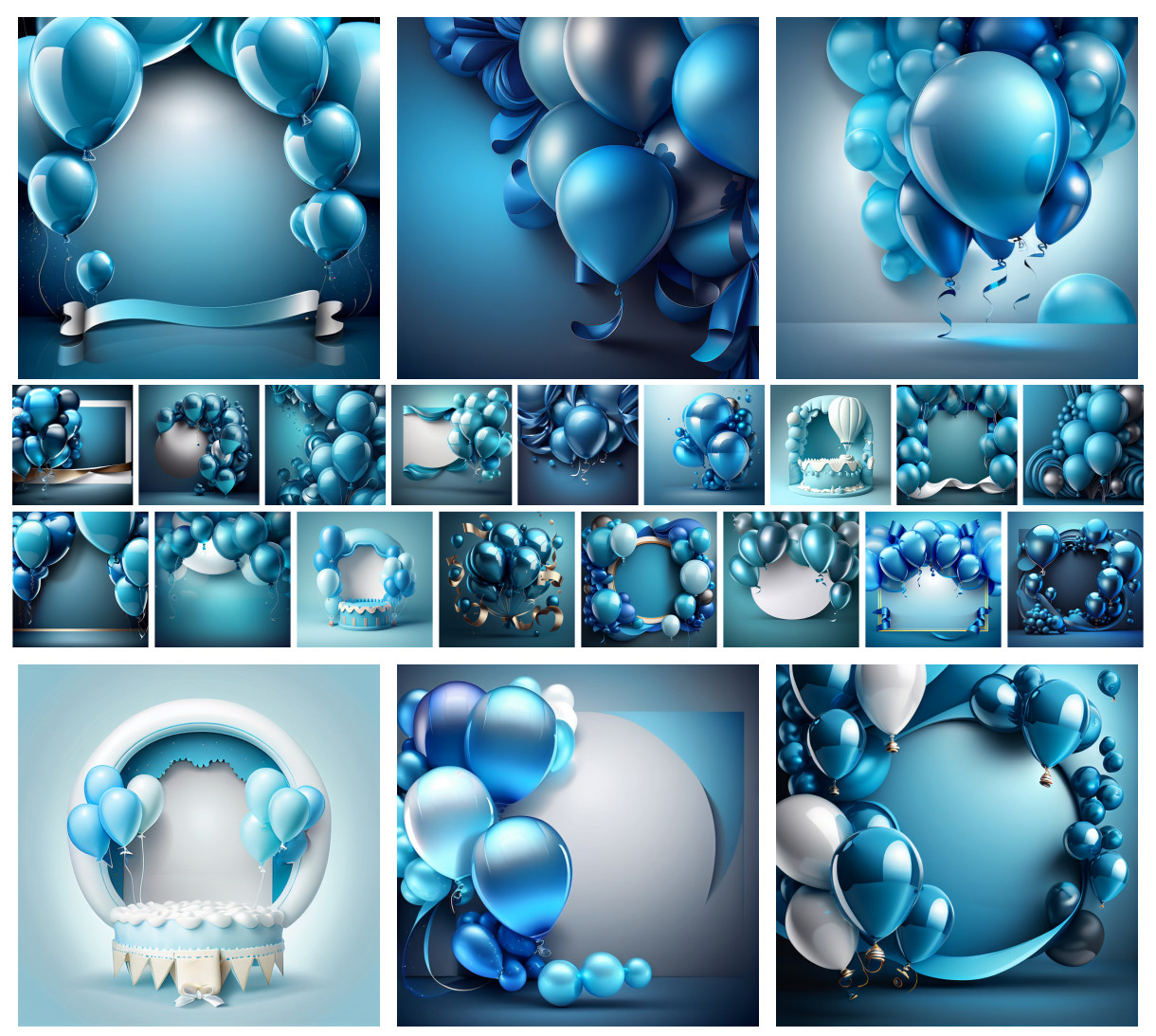 Azure Celebrations: Dive into the Beauty of Blue Birthday Cards