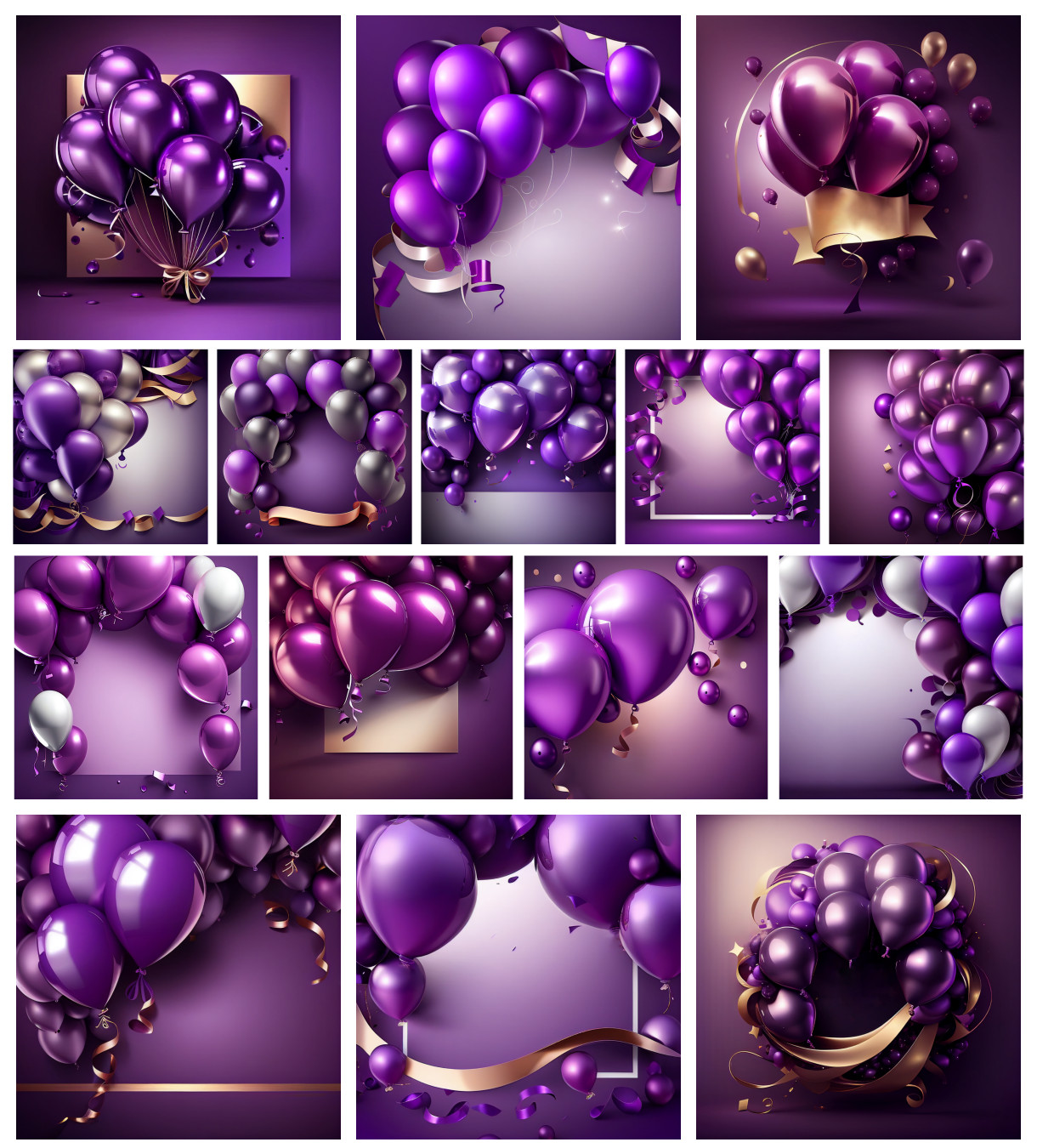Purple Prodigy: A Regal Birthday Card Collection