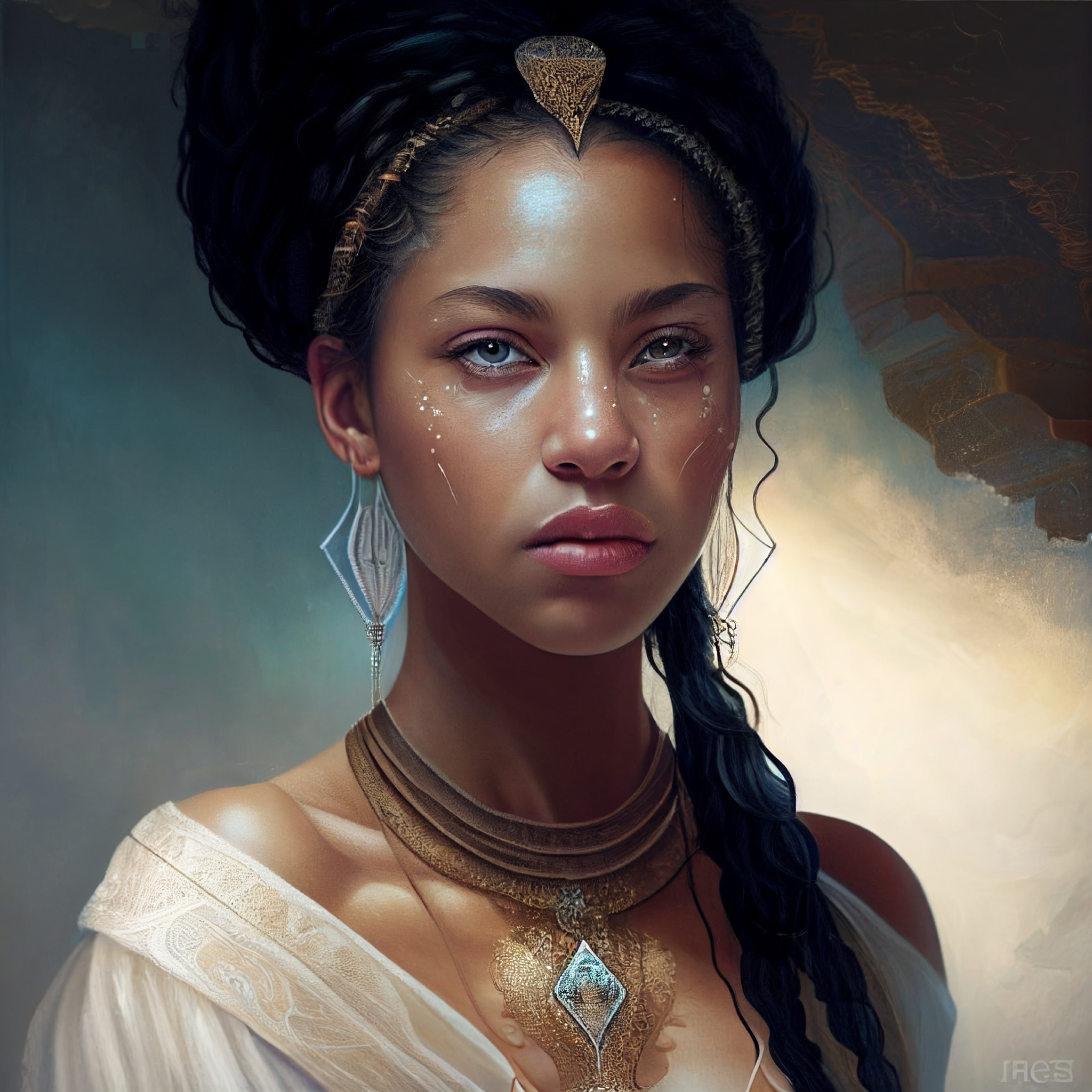 Beautiful Young Girl Illustration