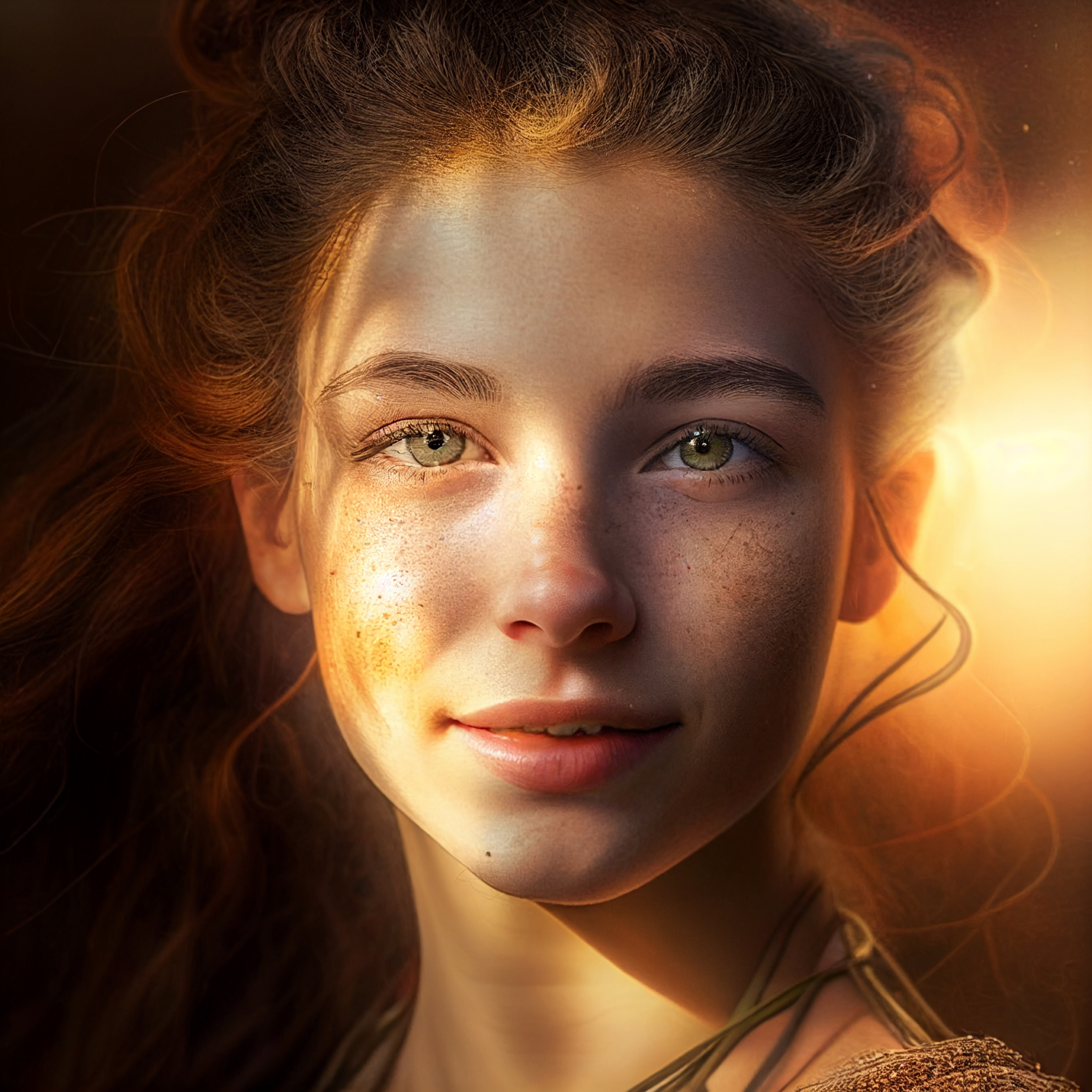 Beautiful Young Girl Portrait Image