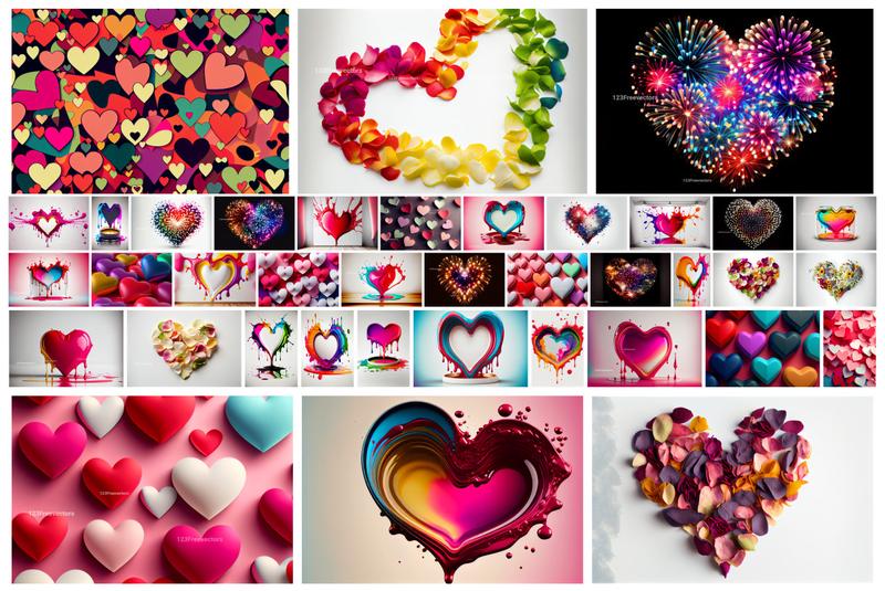 A Kaleidoscope of Feelings: Colorful Heart Designs
