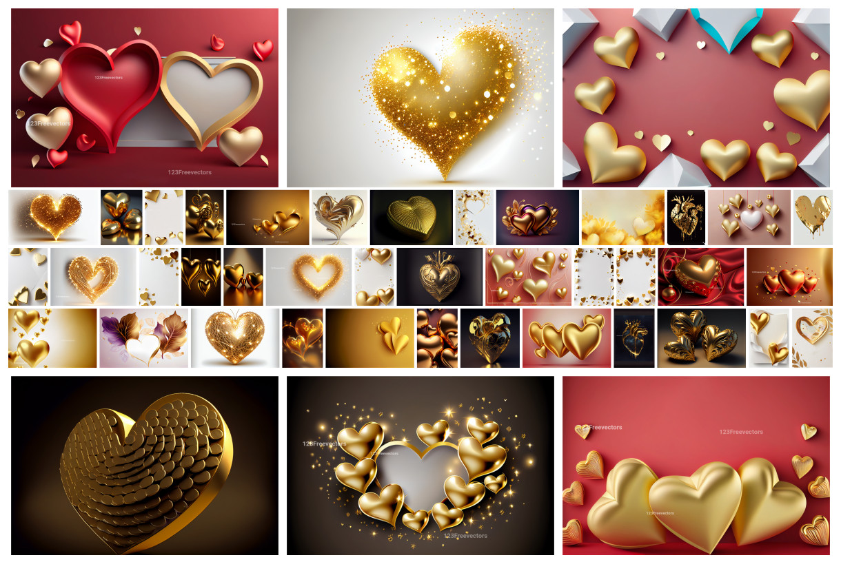 Golden Heart Delight: Artistry in Every Pulse