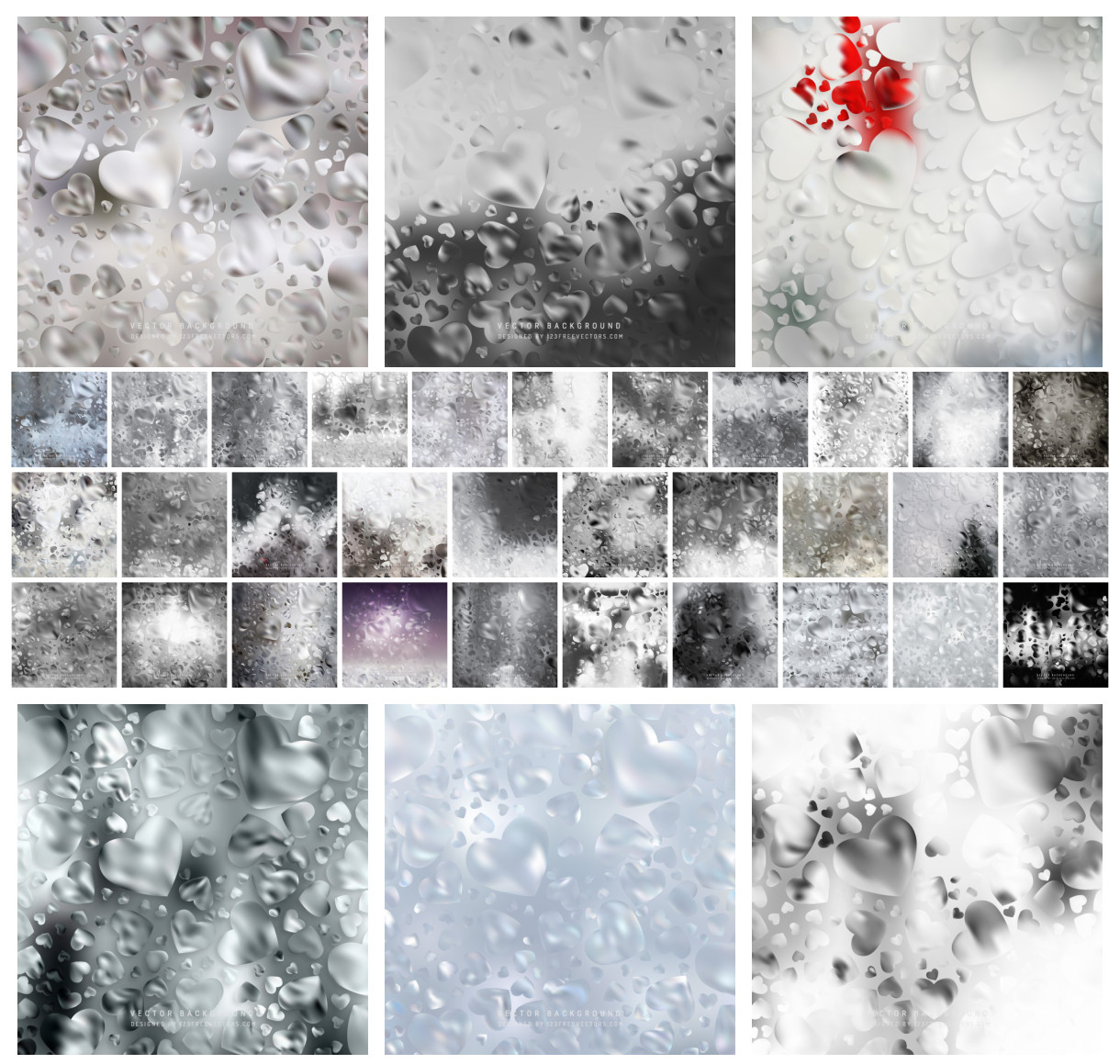 Shades of Affection: Exploring Gray Heart Designs