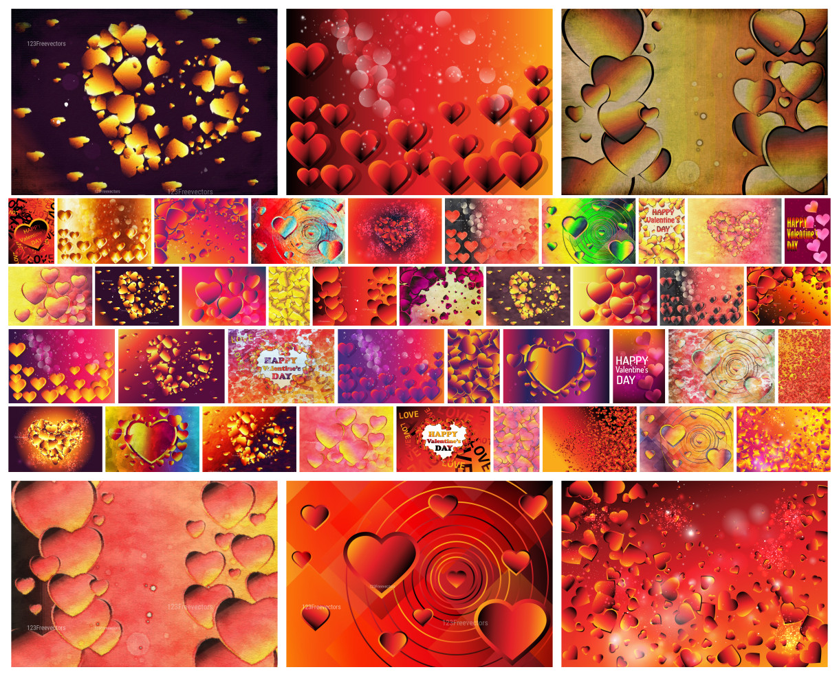 Textured Affection The Hearts Orange Impressions