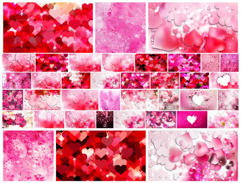 Captivating Shades of Pink The Hearts Canvas
