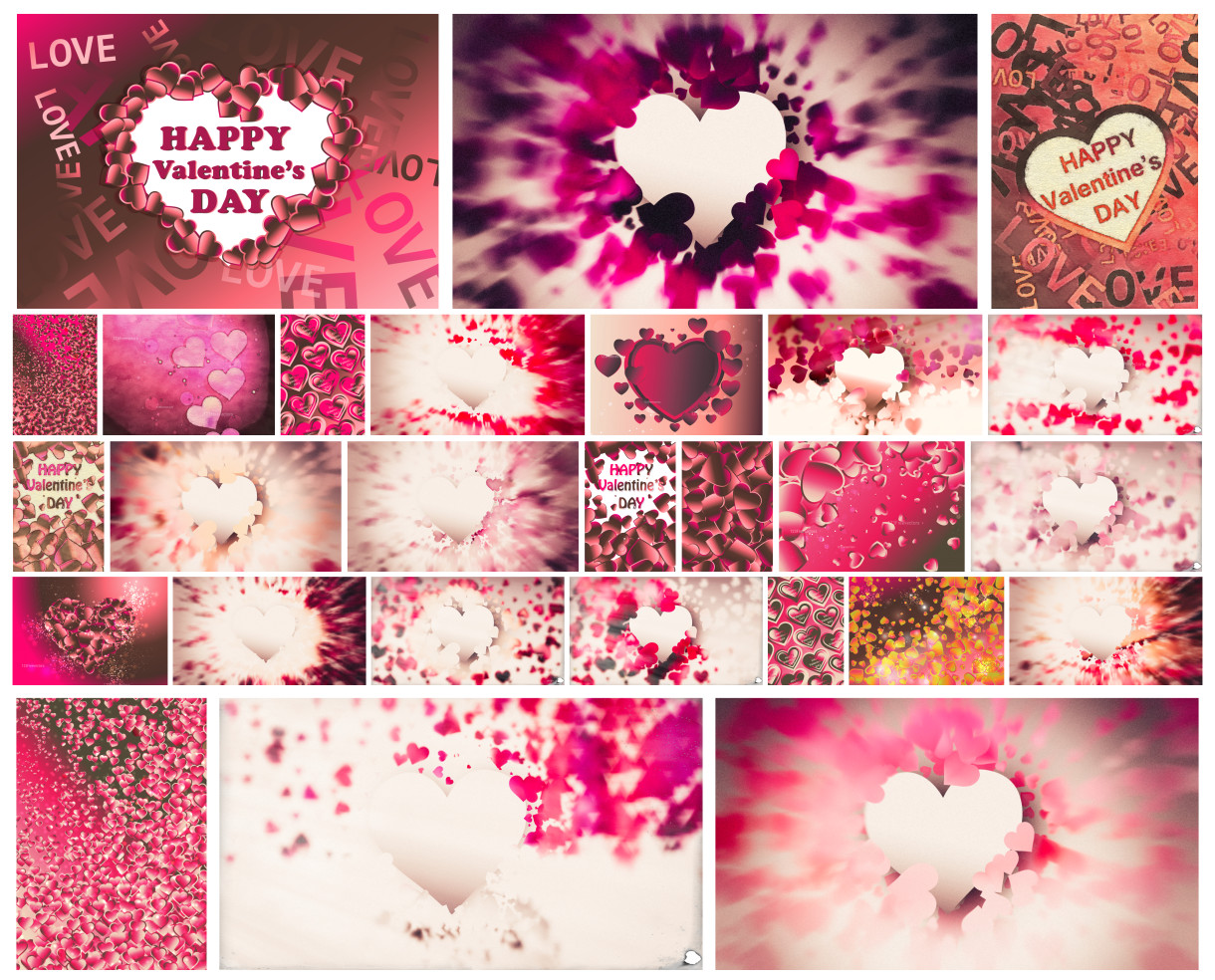 Soft Blurs and Deep Emotions Pink and Brown Heart Creations