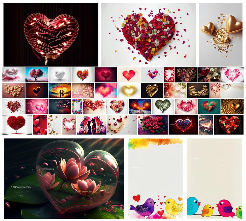 Enchanted Hearts A Symphony of Love: 50+ Valentines Day Heart Designs