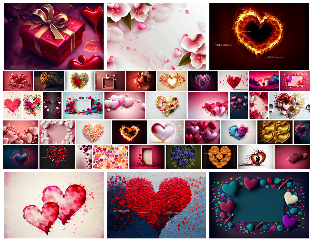 Love in Every Stroke 40+ Heart Designs for Valentines Day