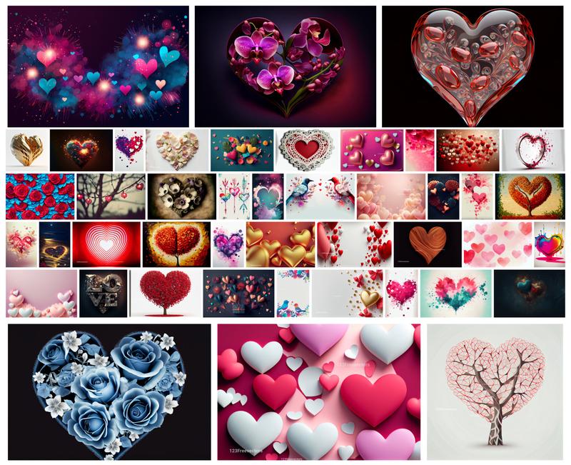 Radiant Hearts A Collection of 40+ Captivating Valentines Day Designs