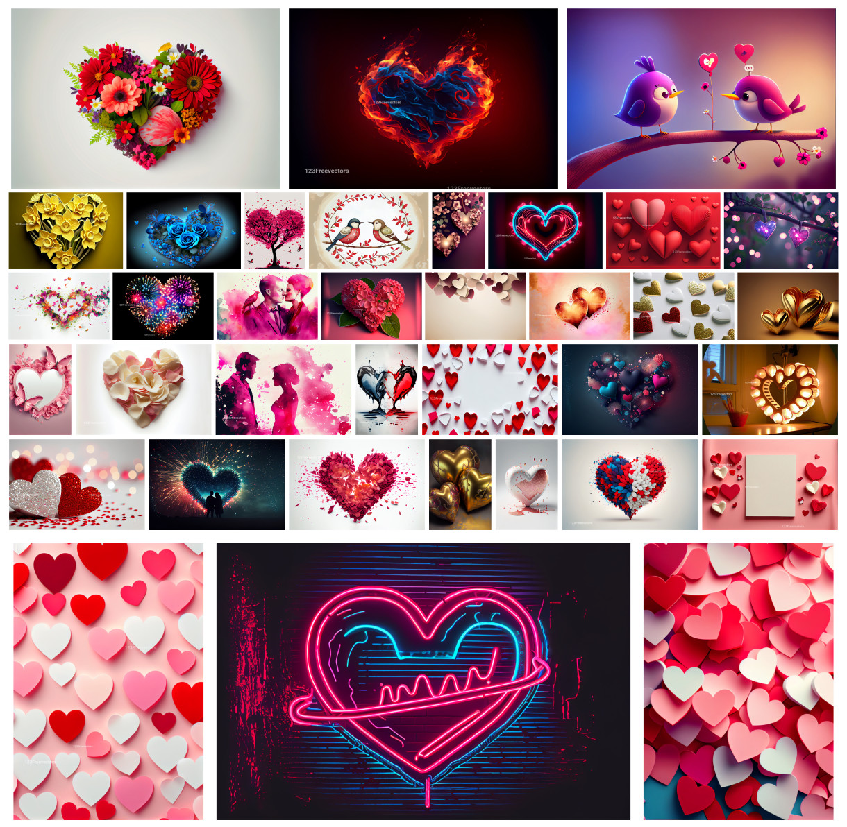 Expressive Valentines Day Art Capturing Love in Every Stroke