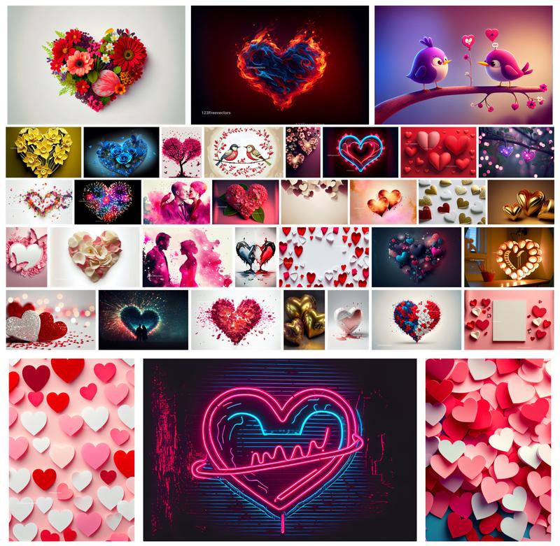 Expressive Valentines Day Art Capturing Love in Every Stroke