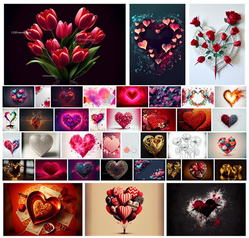 Radiant Valentines Day Creations- A Palette of Love and Art