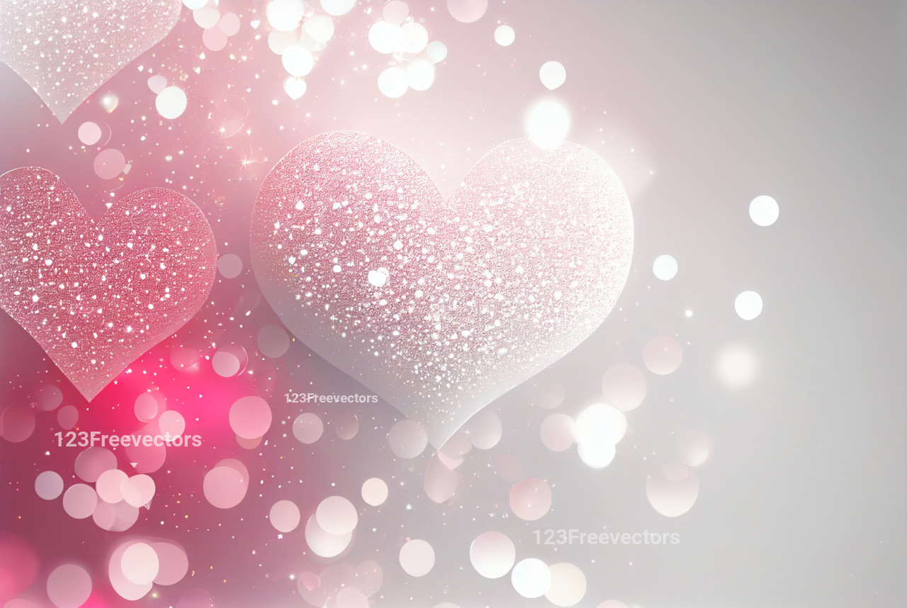 3D Love Illuminated: Heart Glitters & Shimmers