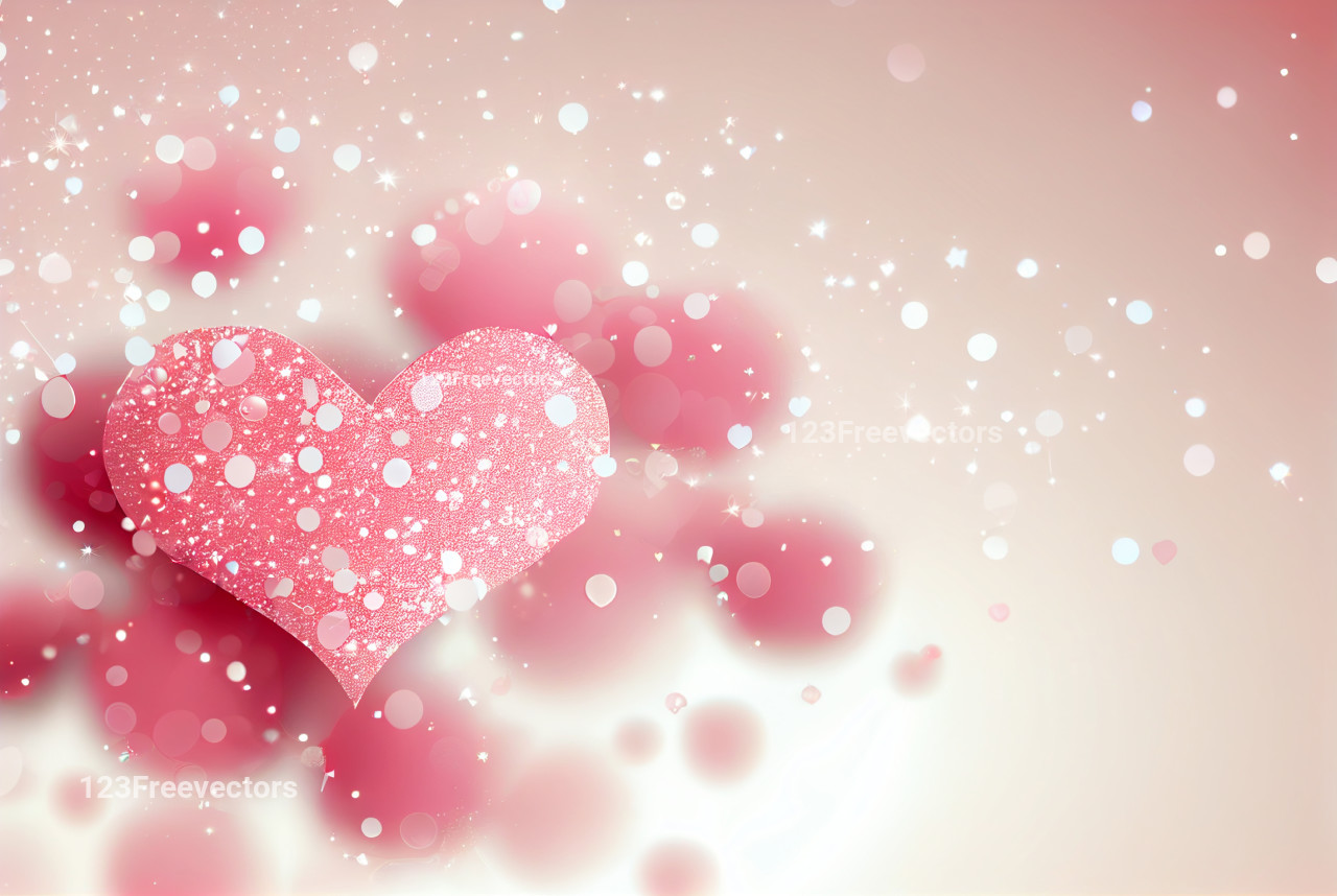 3D Love Illuminated: Heart Glitters & Shimmers