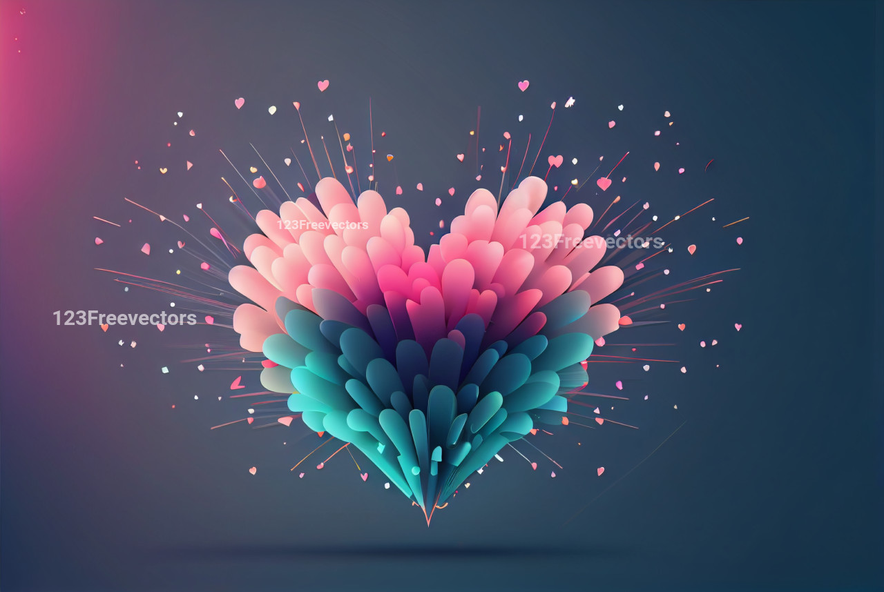 Valentines Holiday Background Greeting Card