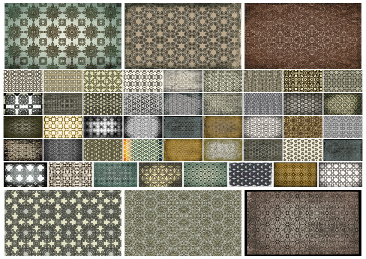 Elegant Black and Gray Geometric Ornament Backgrounds