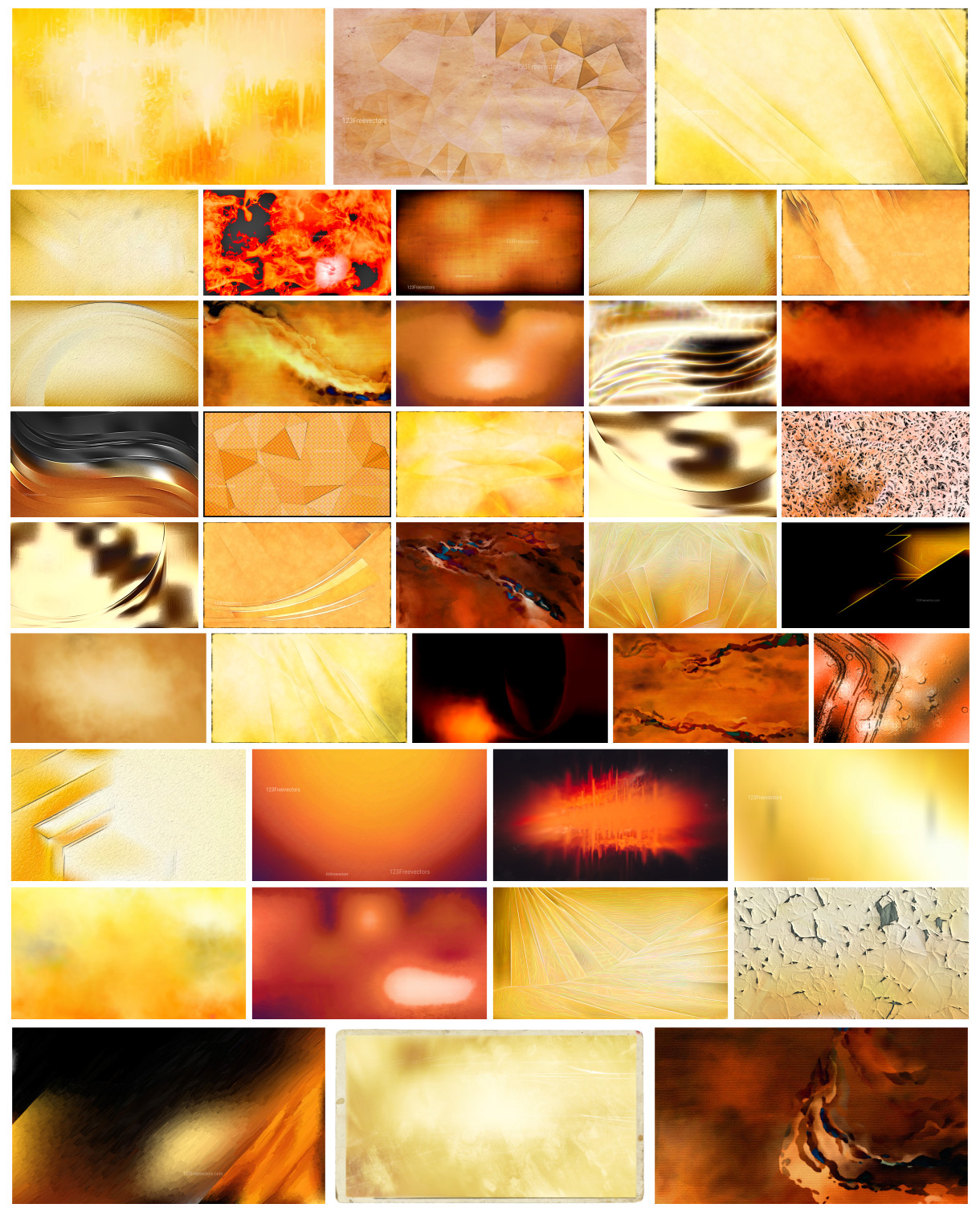 Dynamic Orange – Yellow Texture Backgrounds