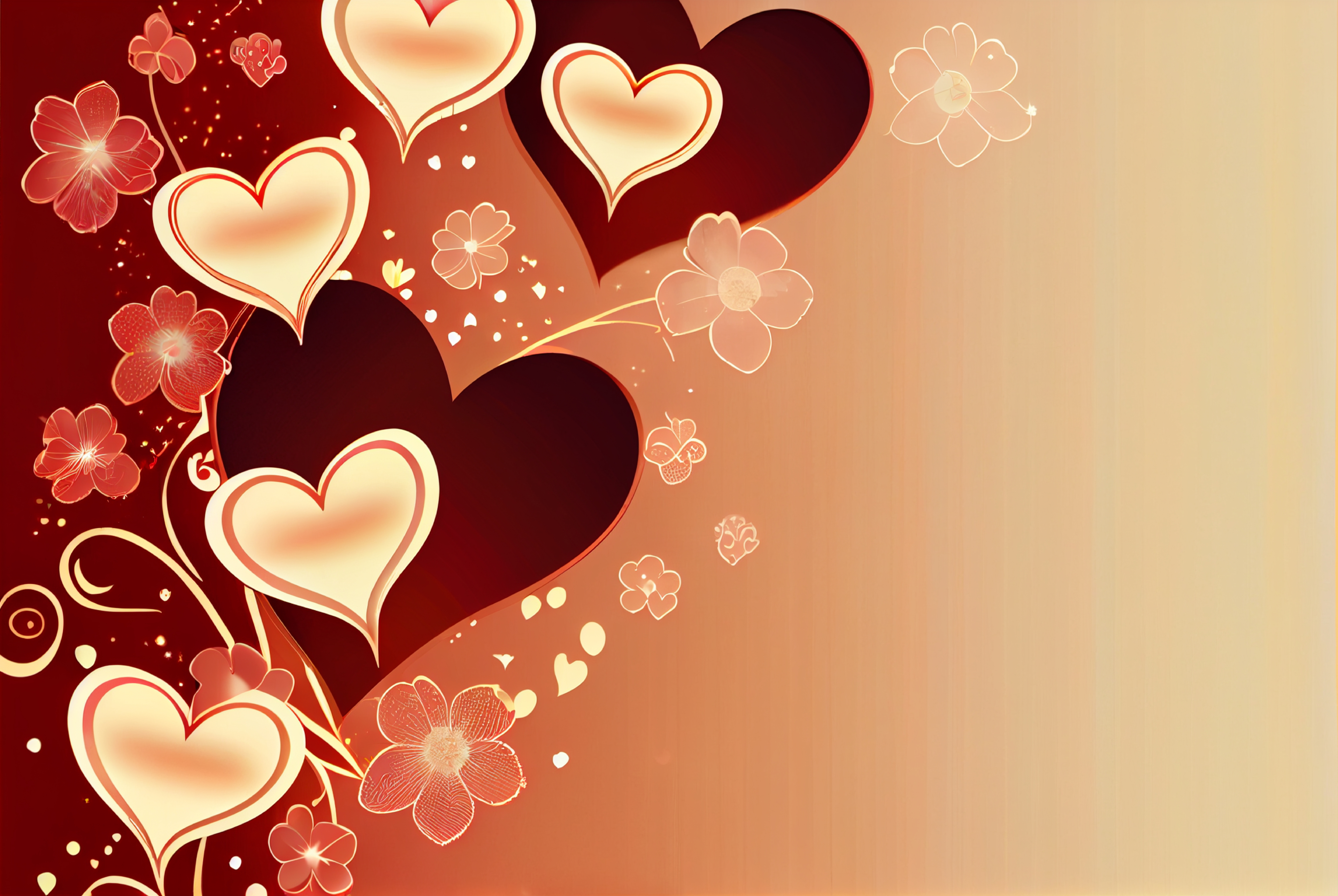 Beautiful Valentines Day Greetings Background