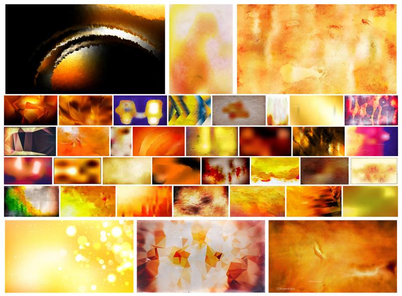 Vibrant Orange: A Creative Collection of 50+ Background Designs