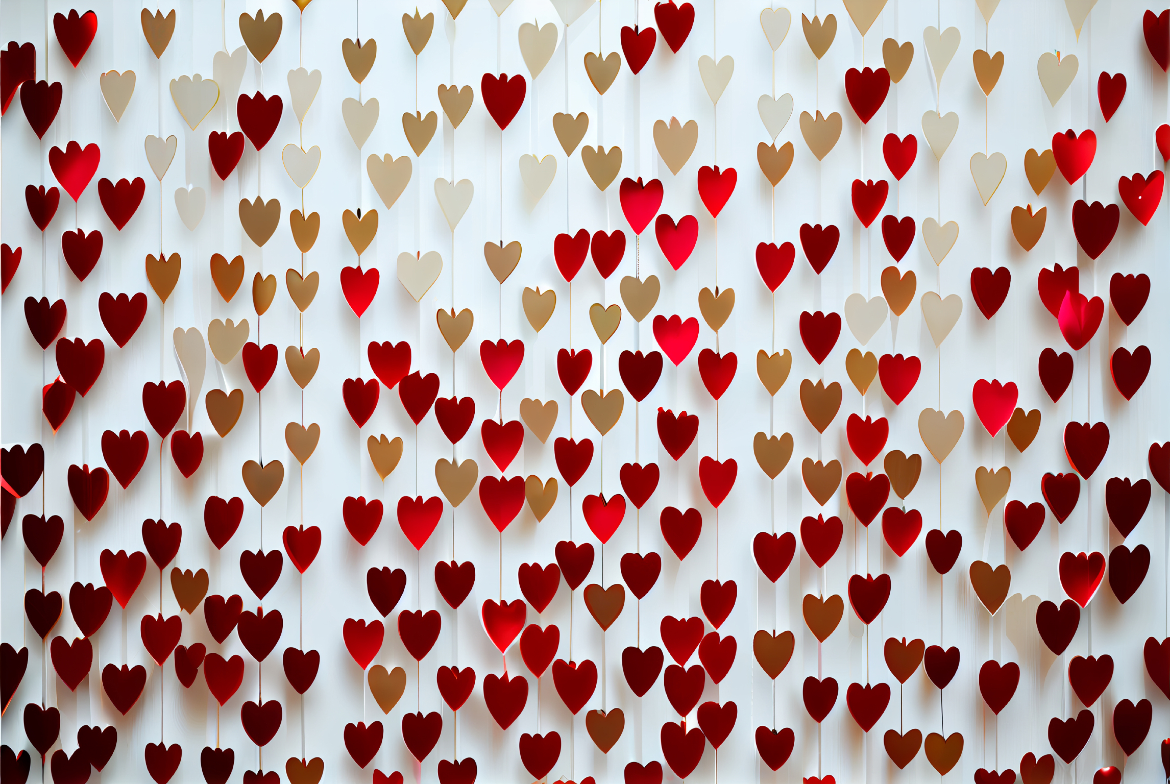 3D Love Illuminated: Heart Glitters & Shimmers