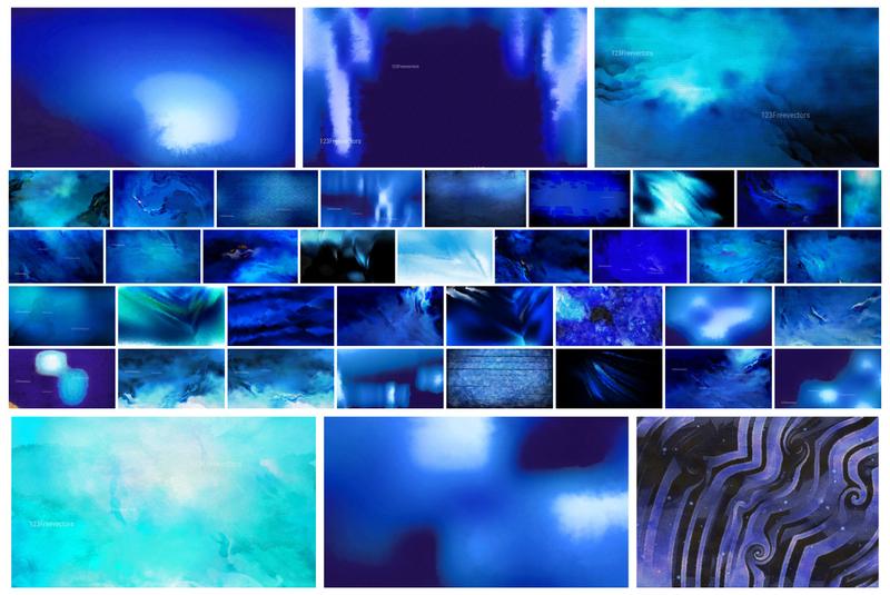 40+ Cool and Dark Blue Watercolor Background Designs