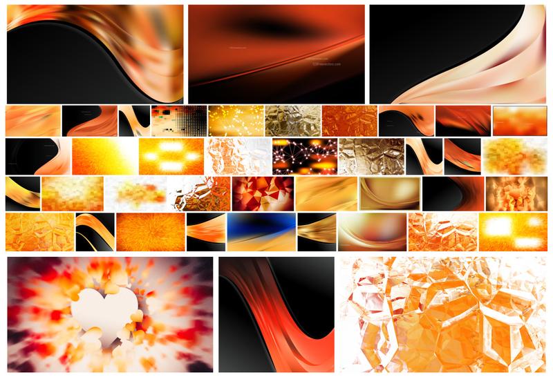 Vibrant Orange: A Creative Collection of Background Designs