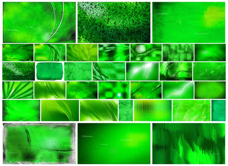 Vibrant Neon Green: A Creative Collection of 30+ Abstract Background Designs