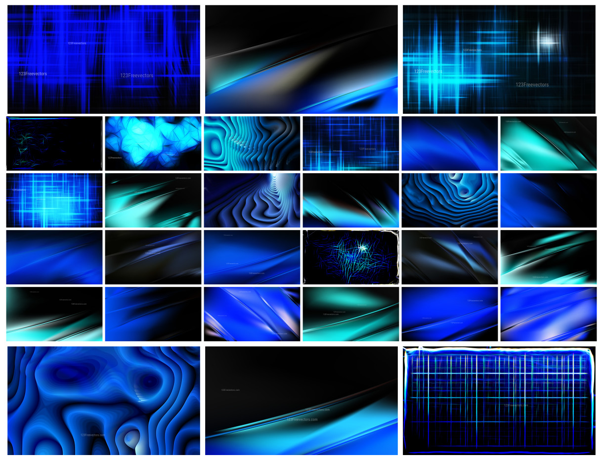 A Creative Collection of Cool Blue Background Designs