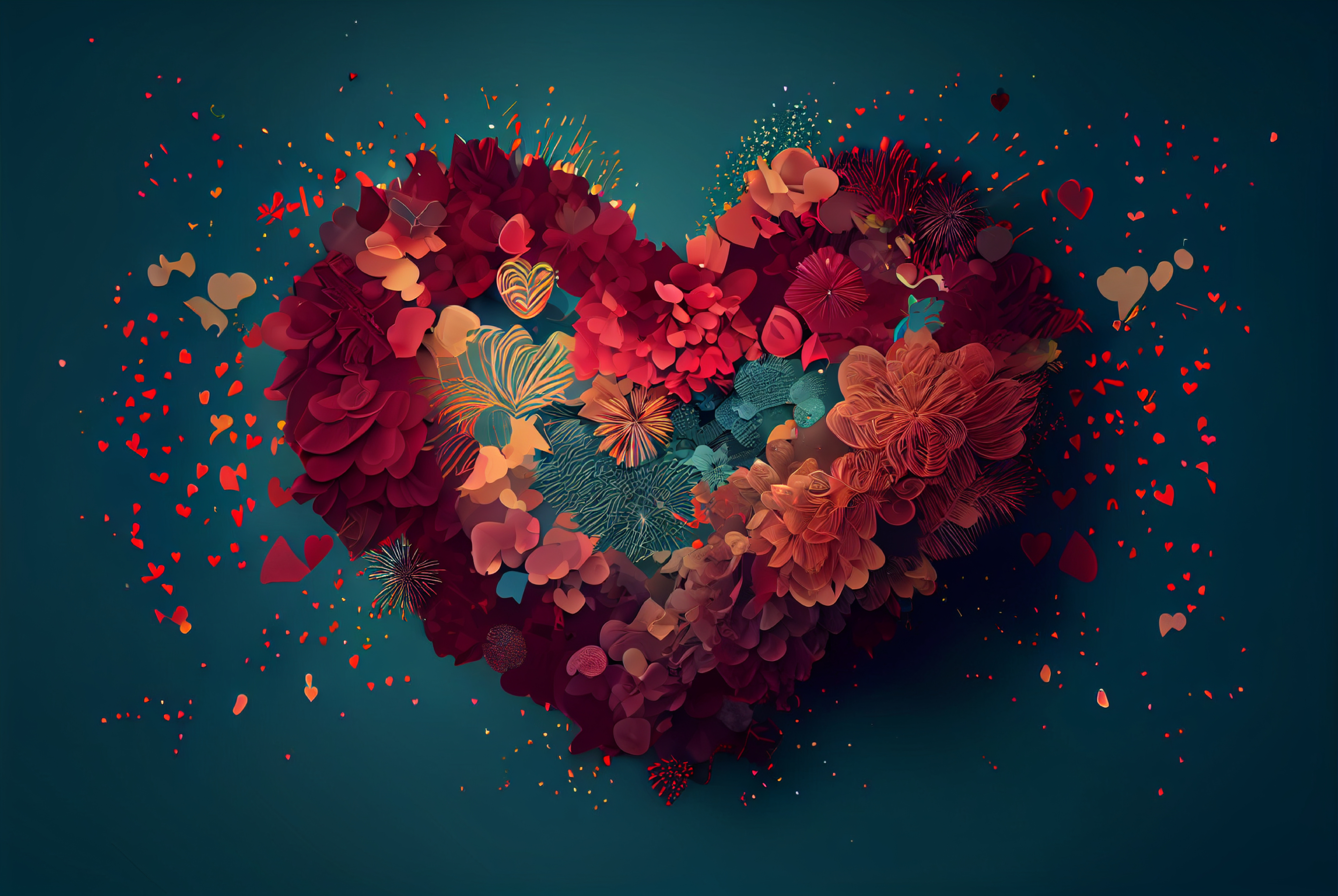 Valentines Day Holiday Background Greeting Card