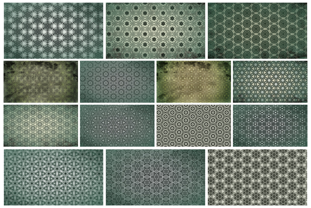 Discover the Elegance of Dark Green Vintage Ornamental Patterns