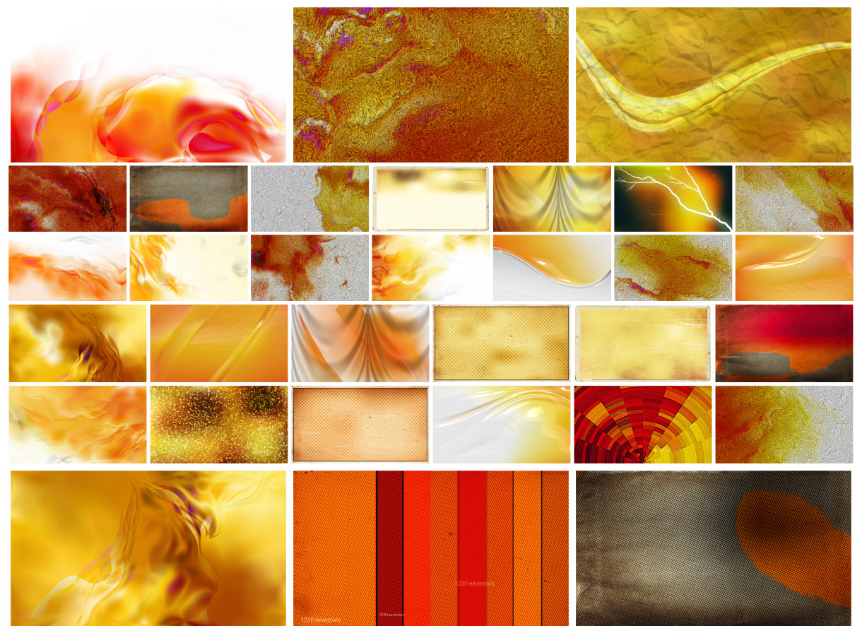 Vibrant Orange: A Collection of Creative Background Designs