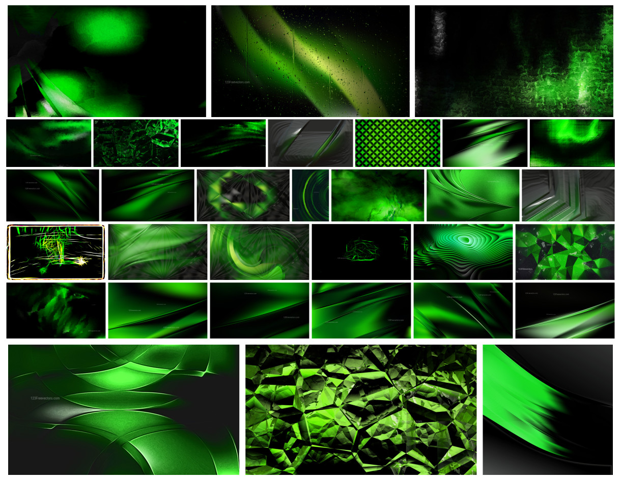 Creative Collection: Cool Green Background Designs